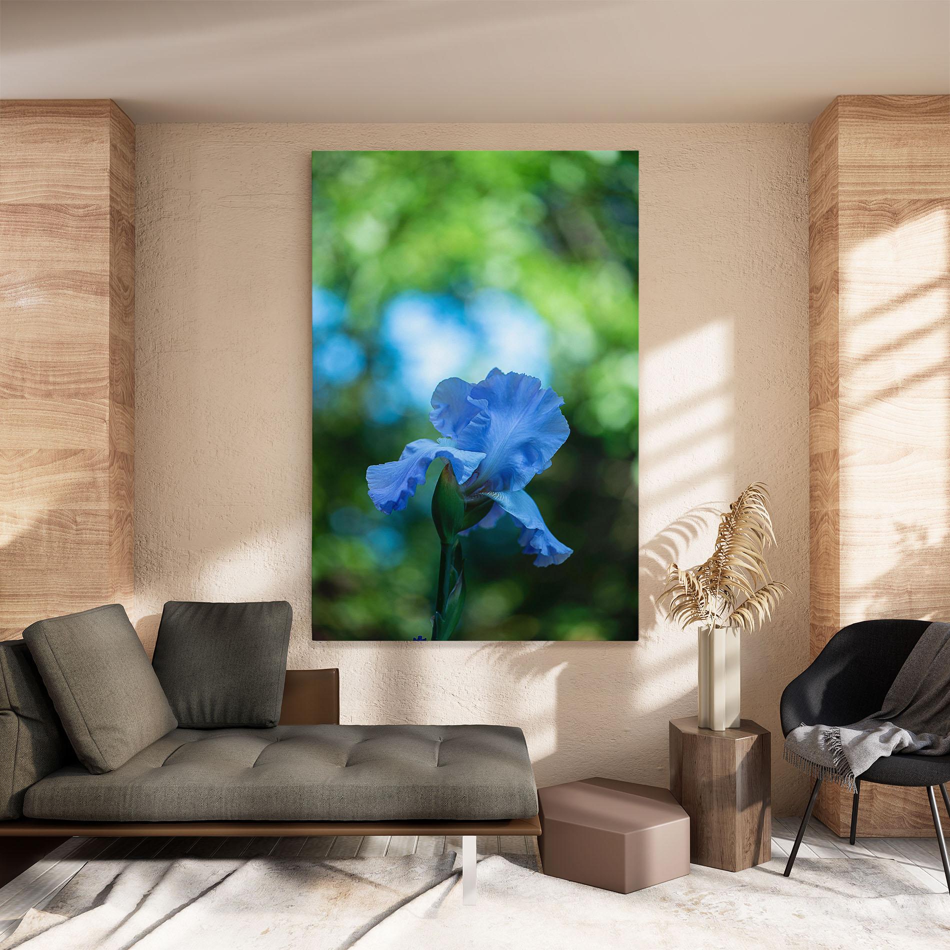 Tablou Canvas Blue Iris In The Garden mockup 8