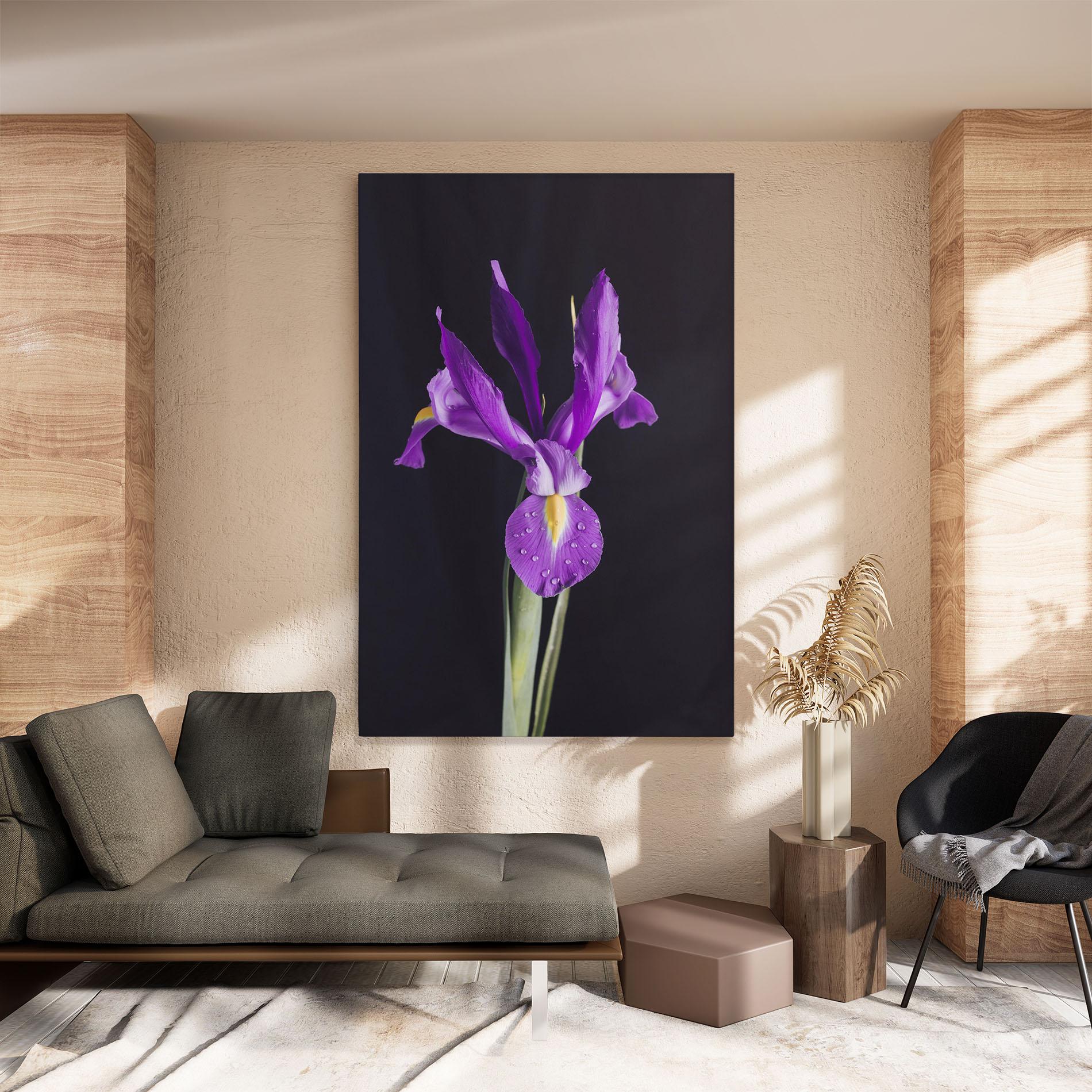 Tablou Canvas Fresh Purple Iris mockup 8