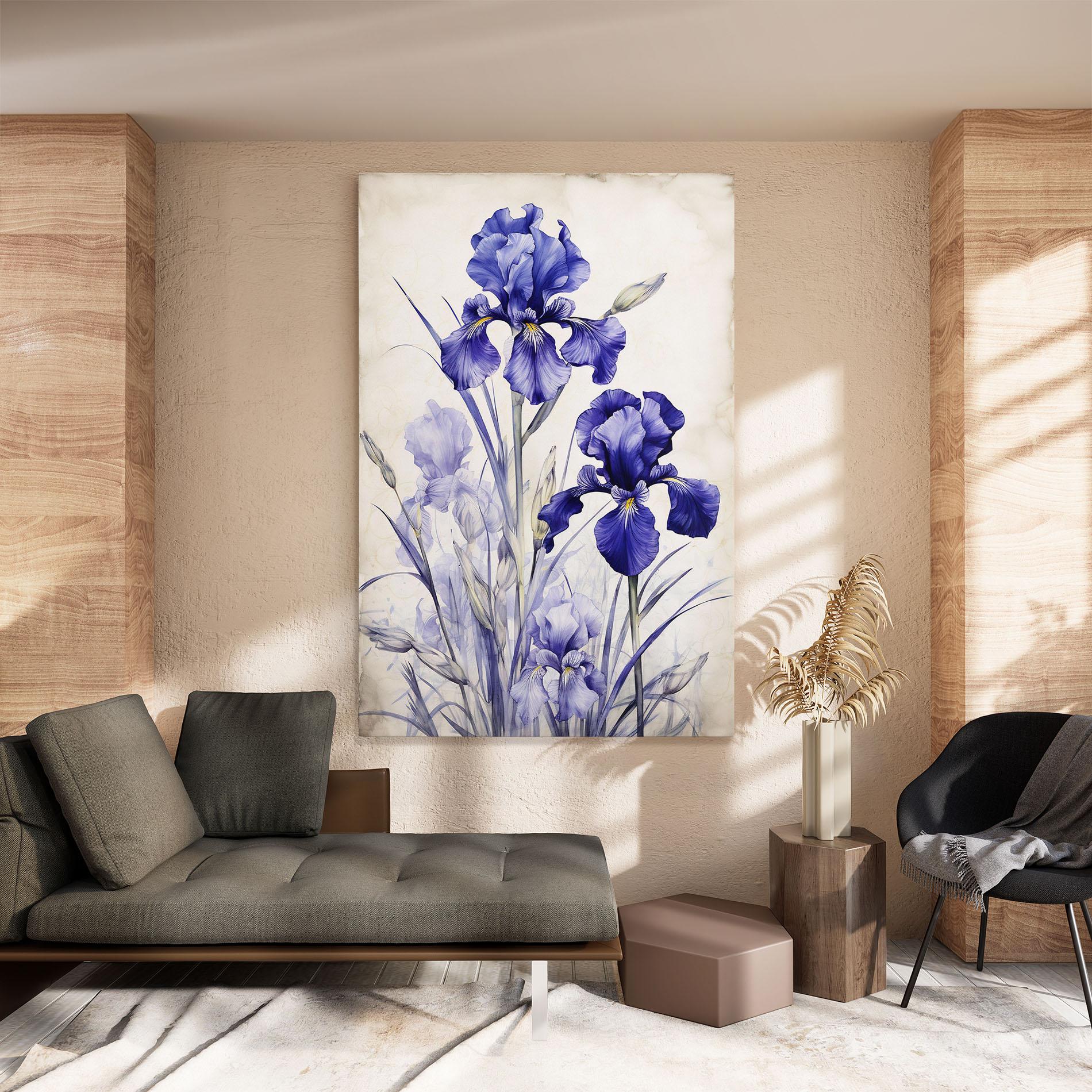Tablou Canvas Irises Painting mockup 8