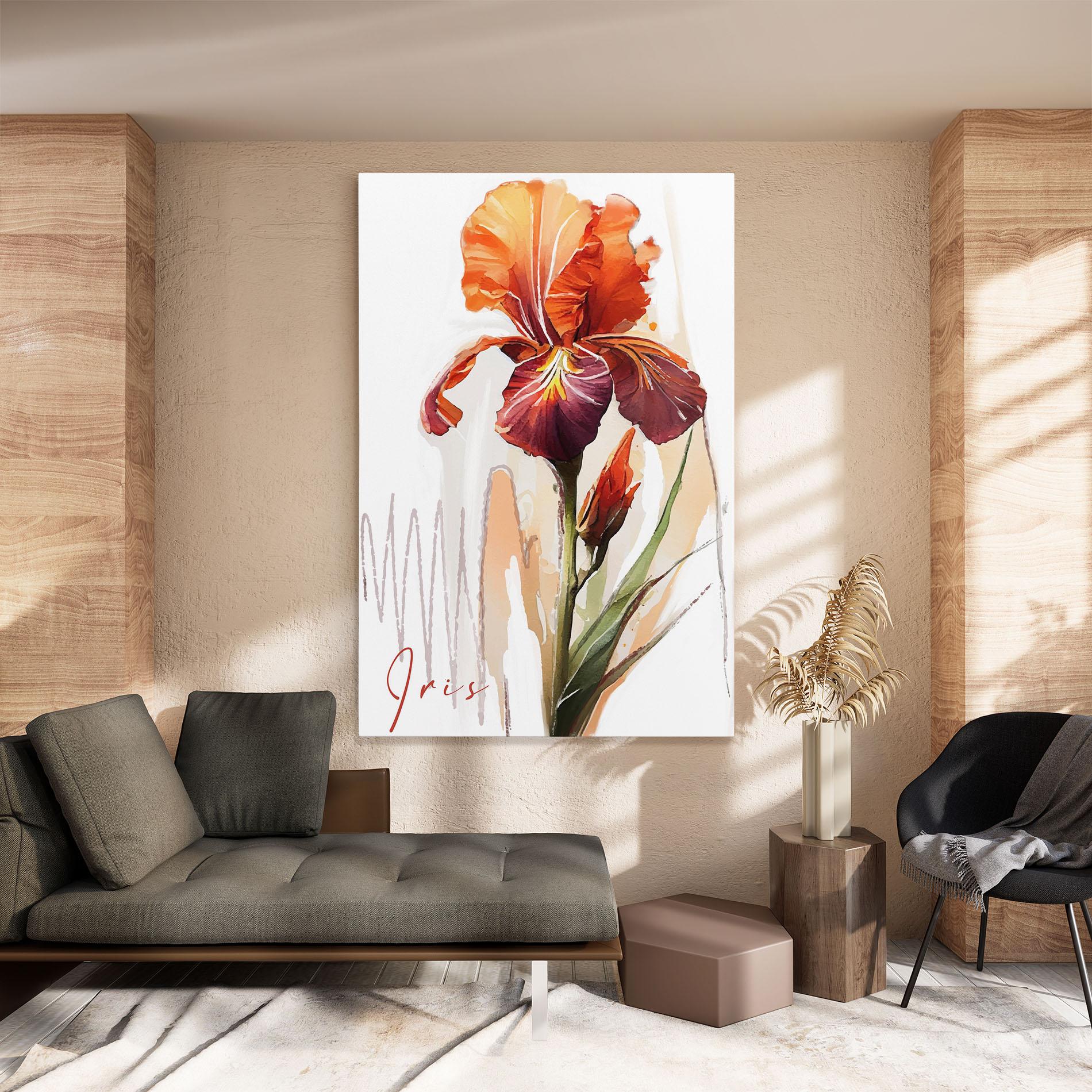 Tablou Canvas Orange Iris mockup 8
