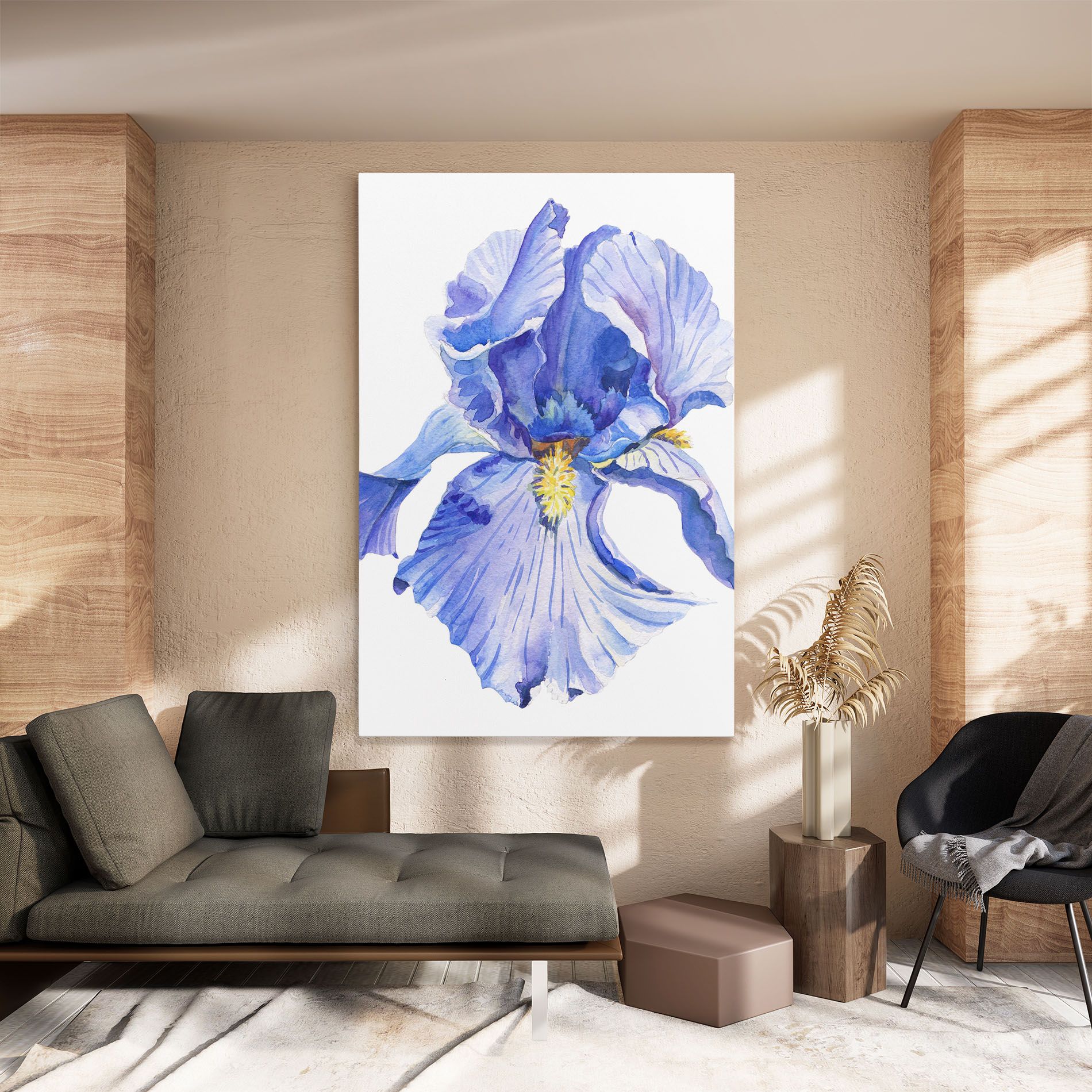 Purple Iris On White mockup 8