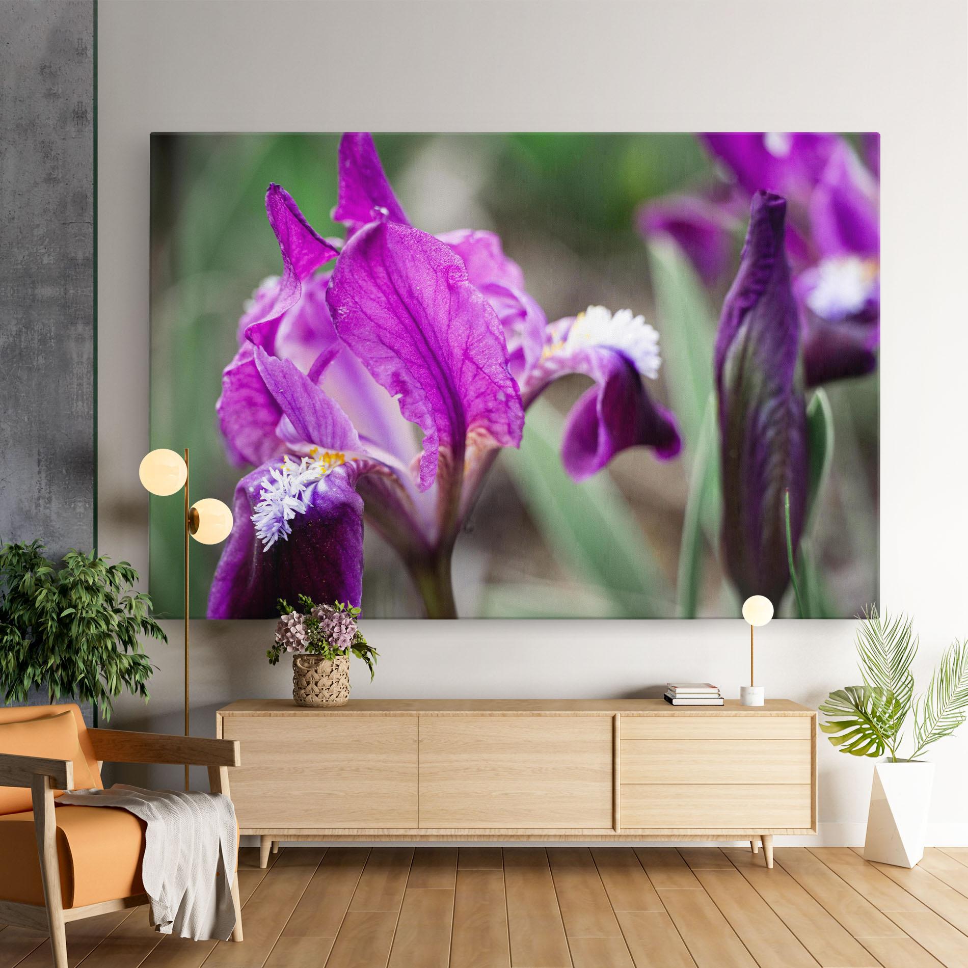 Tablou Canvas Dark Pink Iris mockup 9