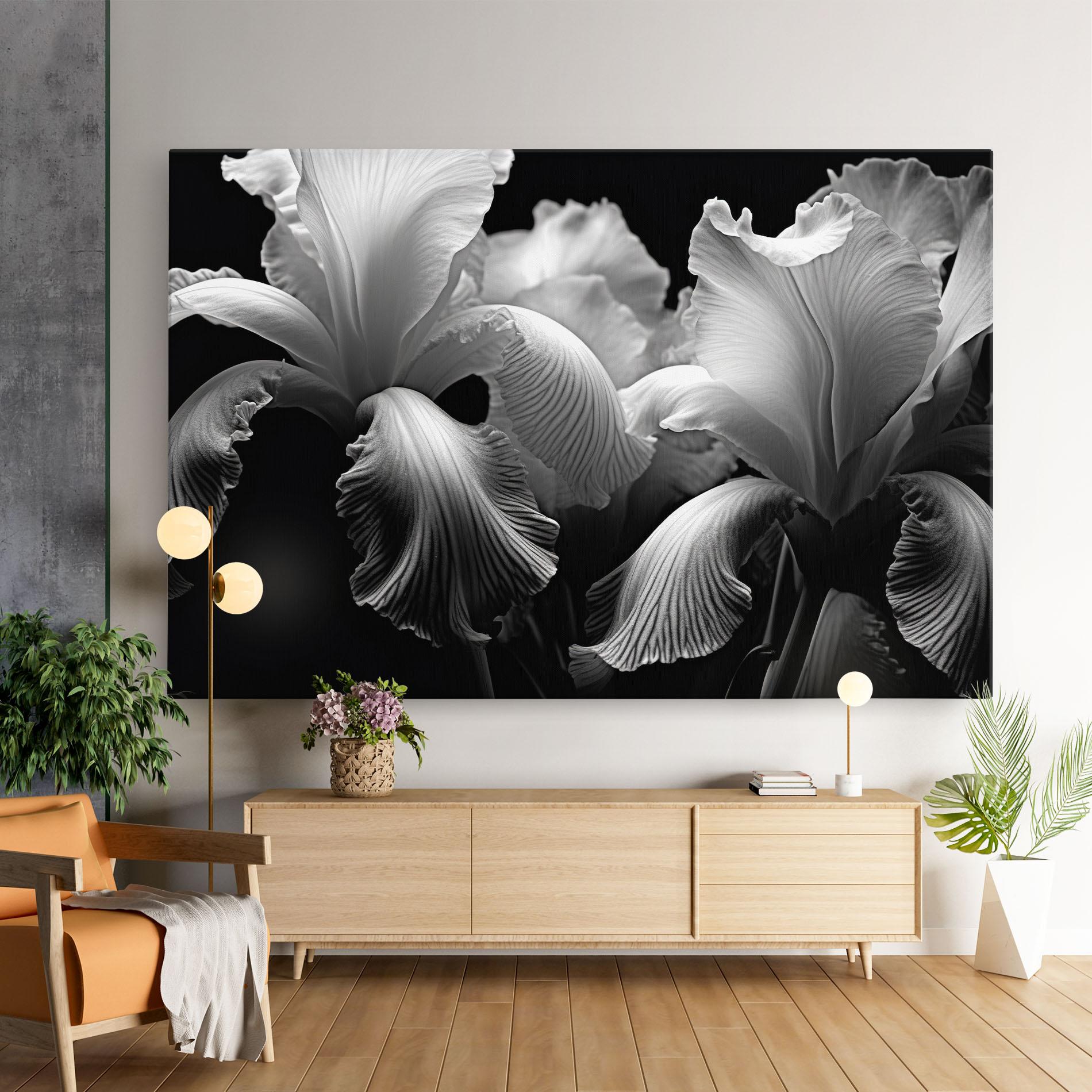 Tablou Canvas Grey Iris mockup 9