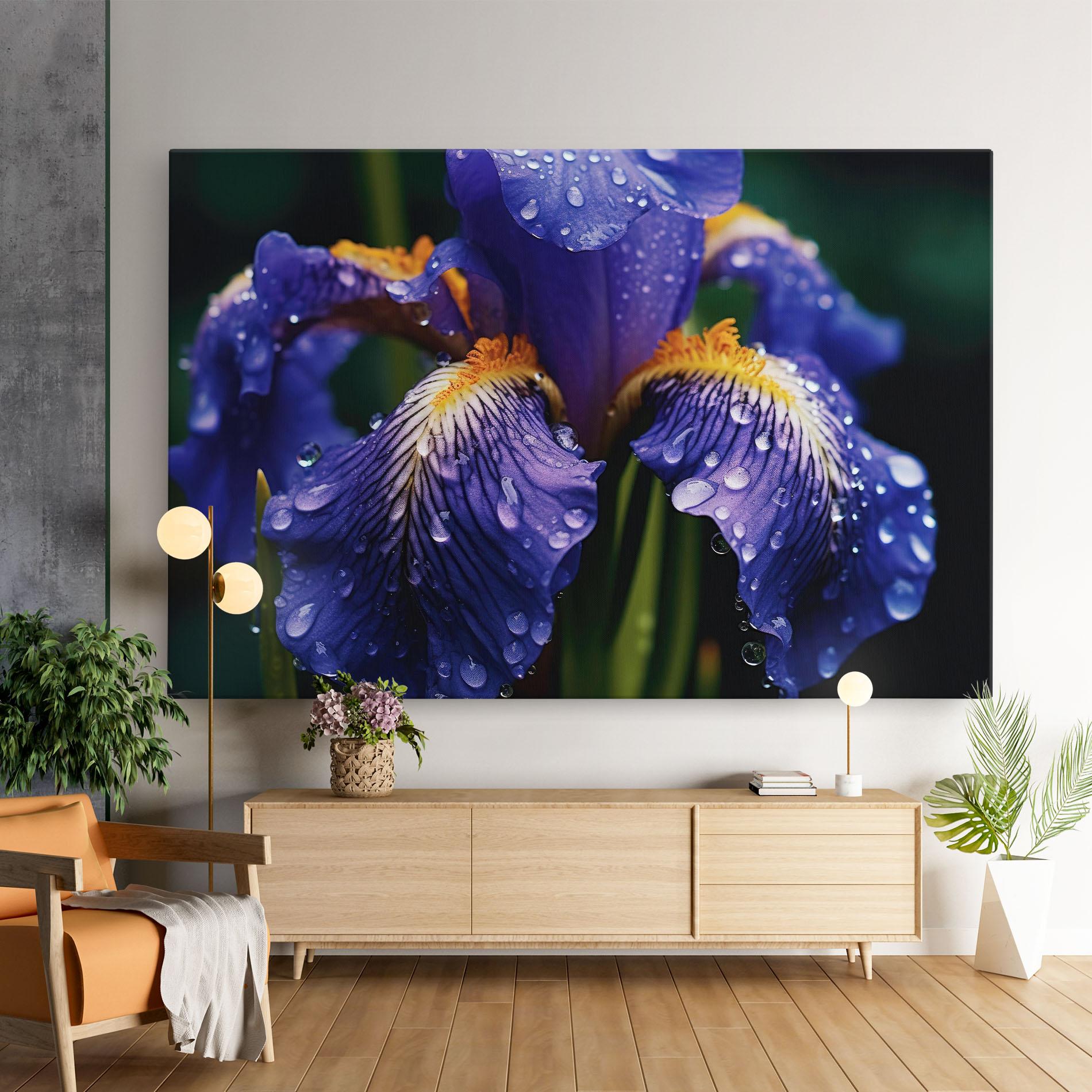 Tablou Canvas Iris After Rain mockup 9