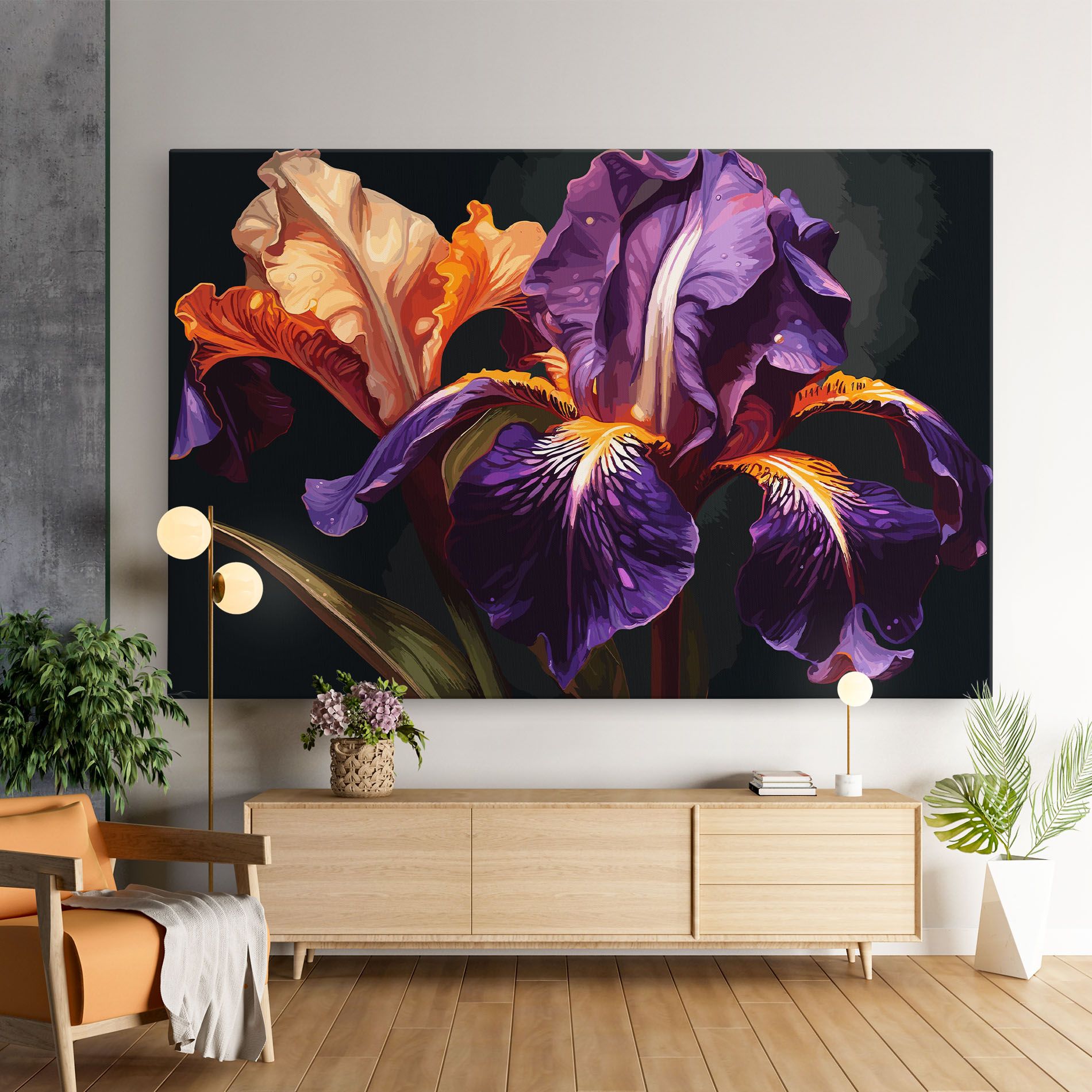 Purple Orange Iris mockup 9