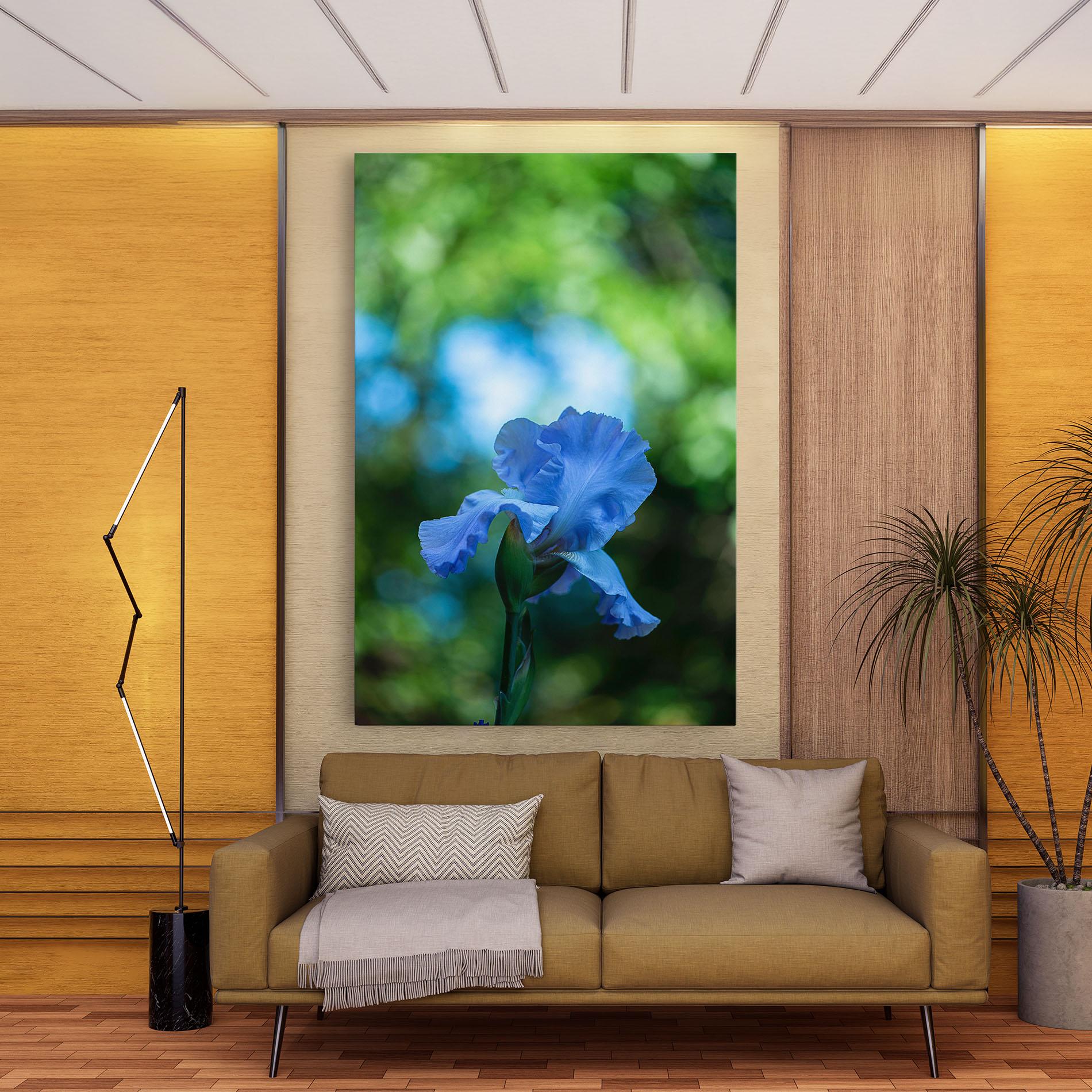 Tablou Canvas Blue Iris In The Garden mockup 9