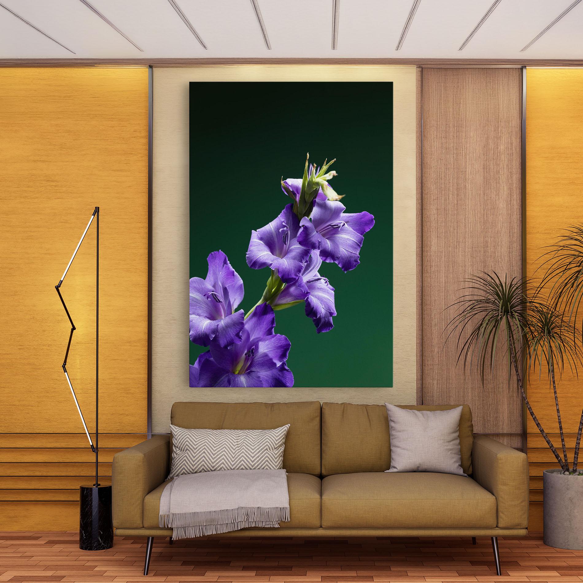 Tablou Canvas Iris On Green mockup 9