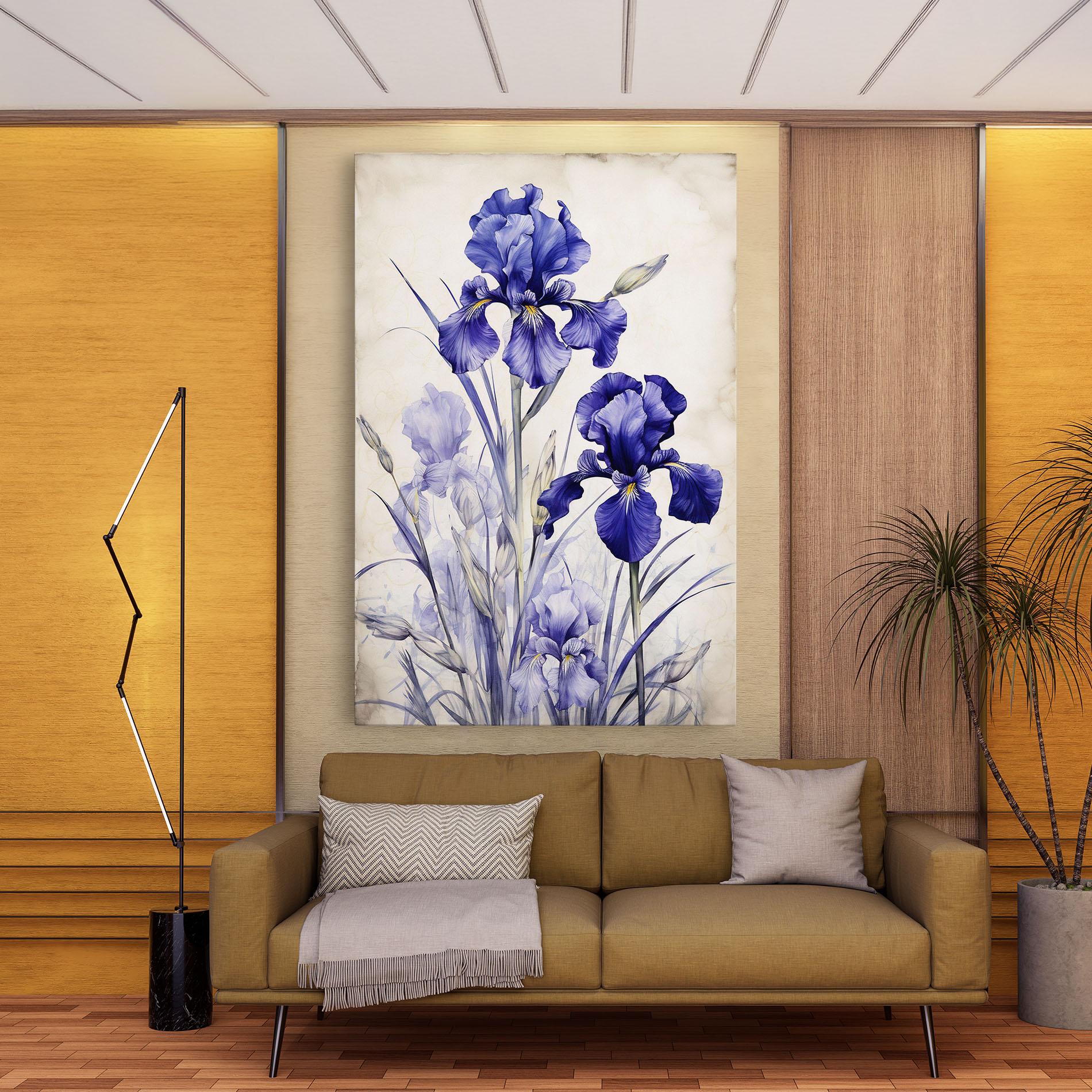 Tablou Canvas Irises Painting mockup 9