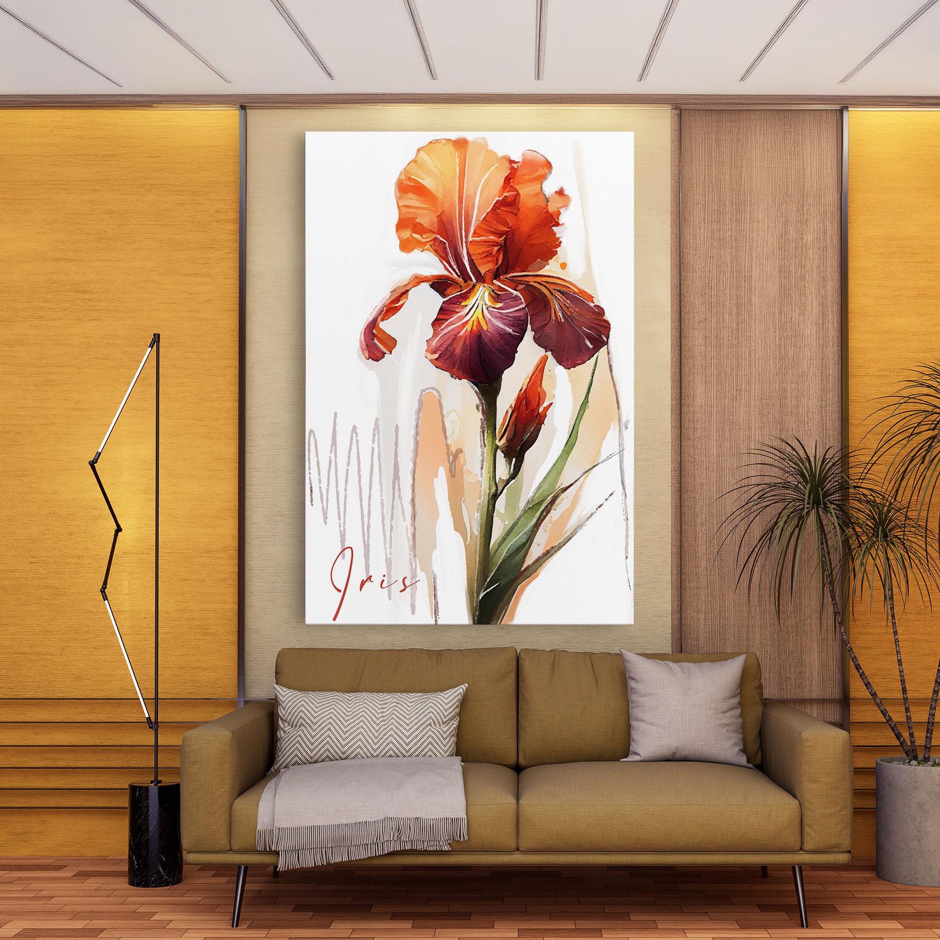 Tablou Canvas Orange Iris mockup 9