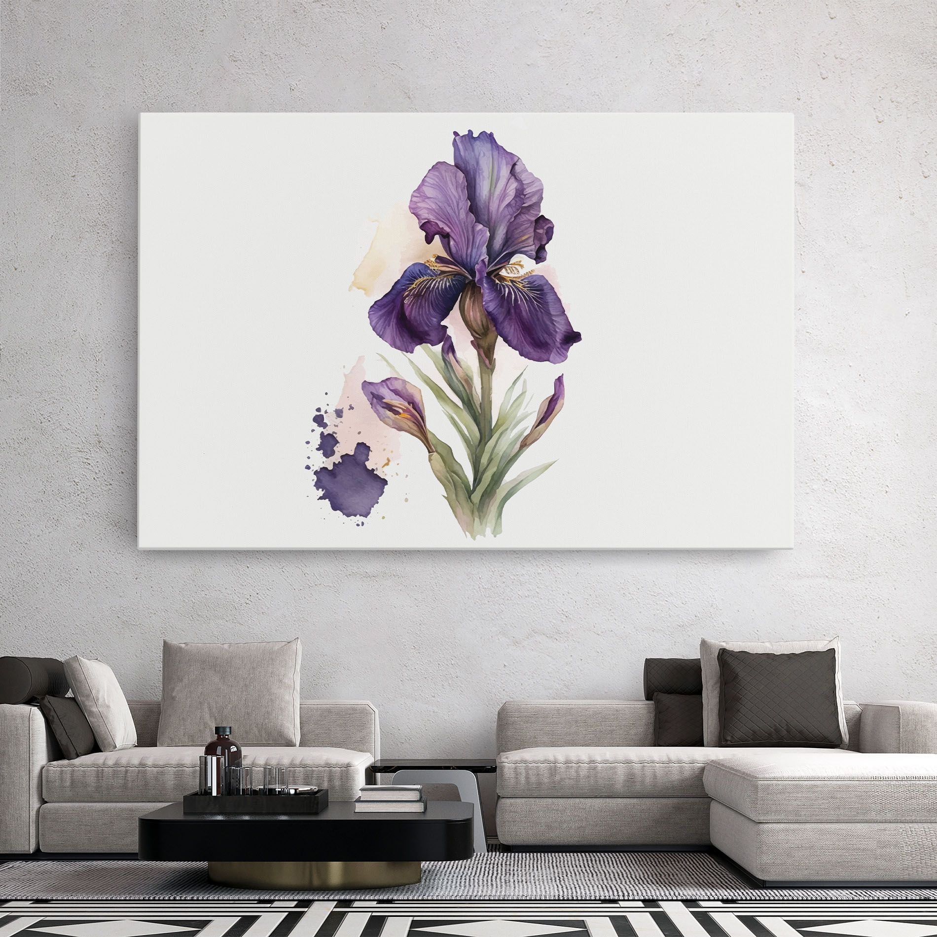 Beautiful Purple Iris mockup 2
