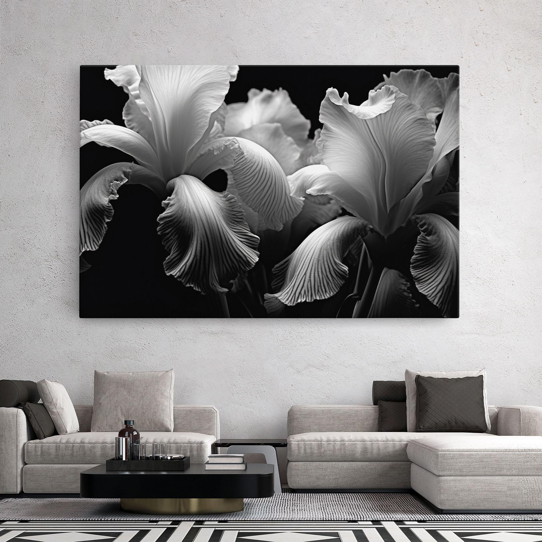 Tablou Canvas Grey Iris mockup 2