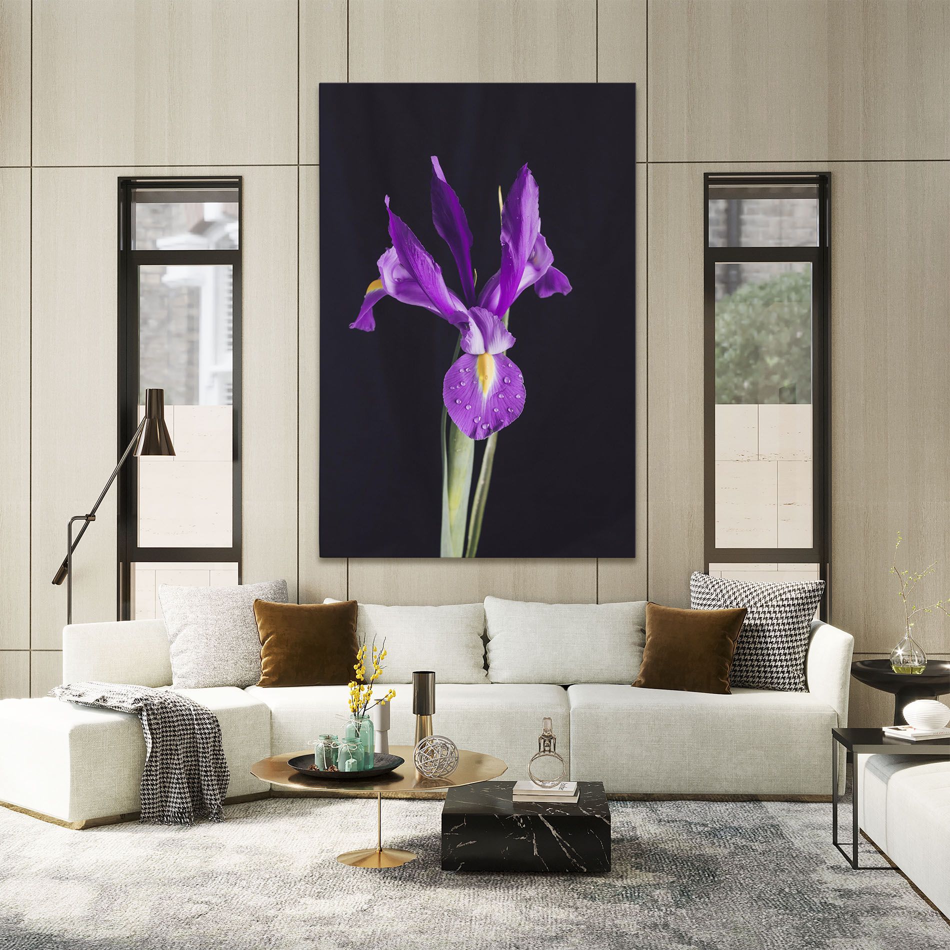 Fresh Purple Iris mockup 2