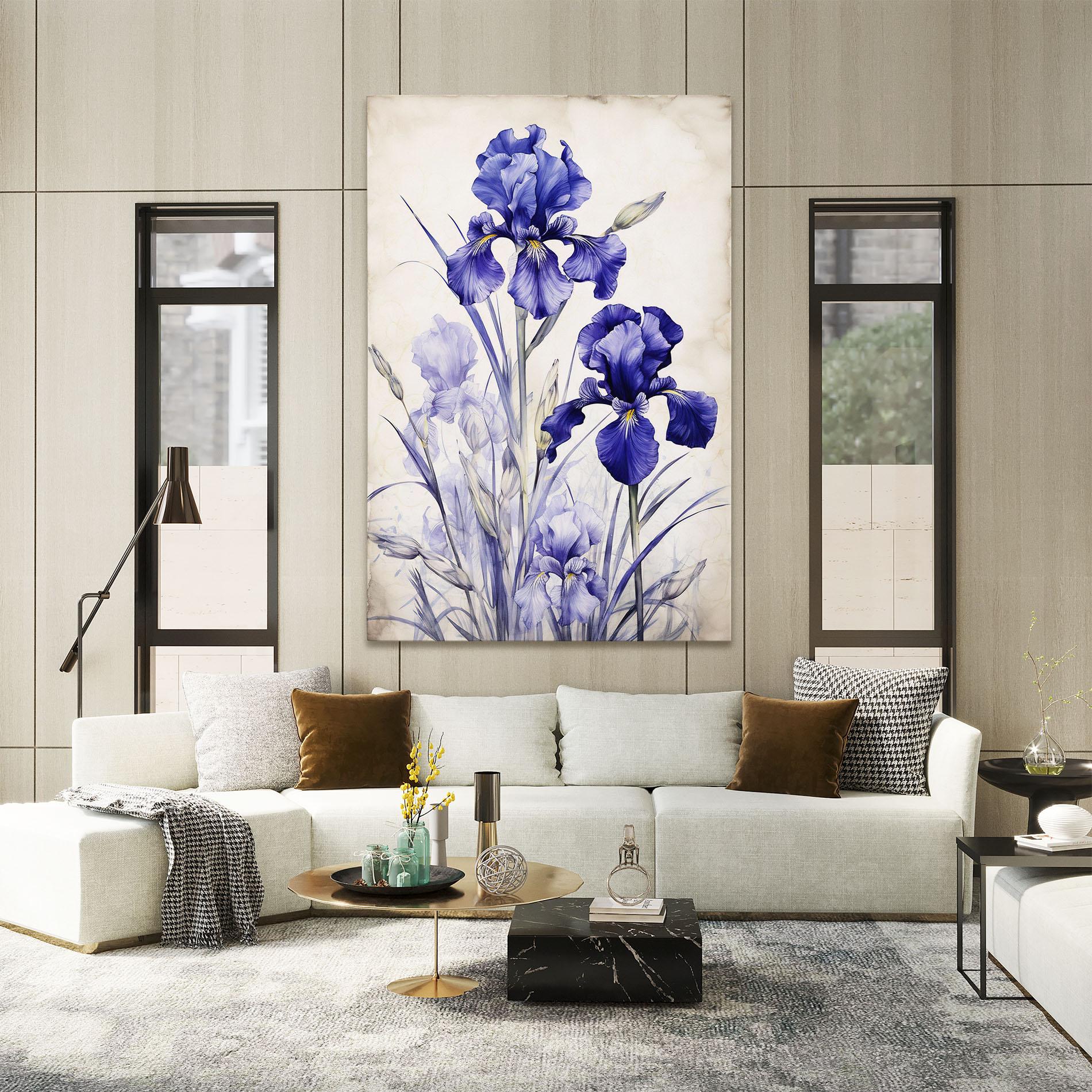 Tablou Canvas Irises Painting mockup 2