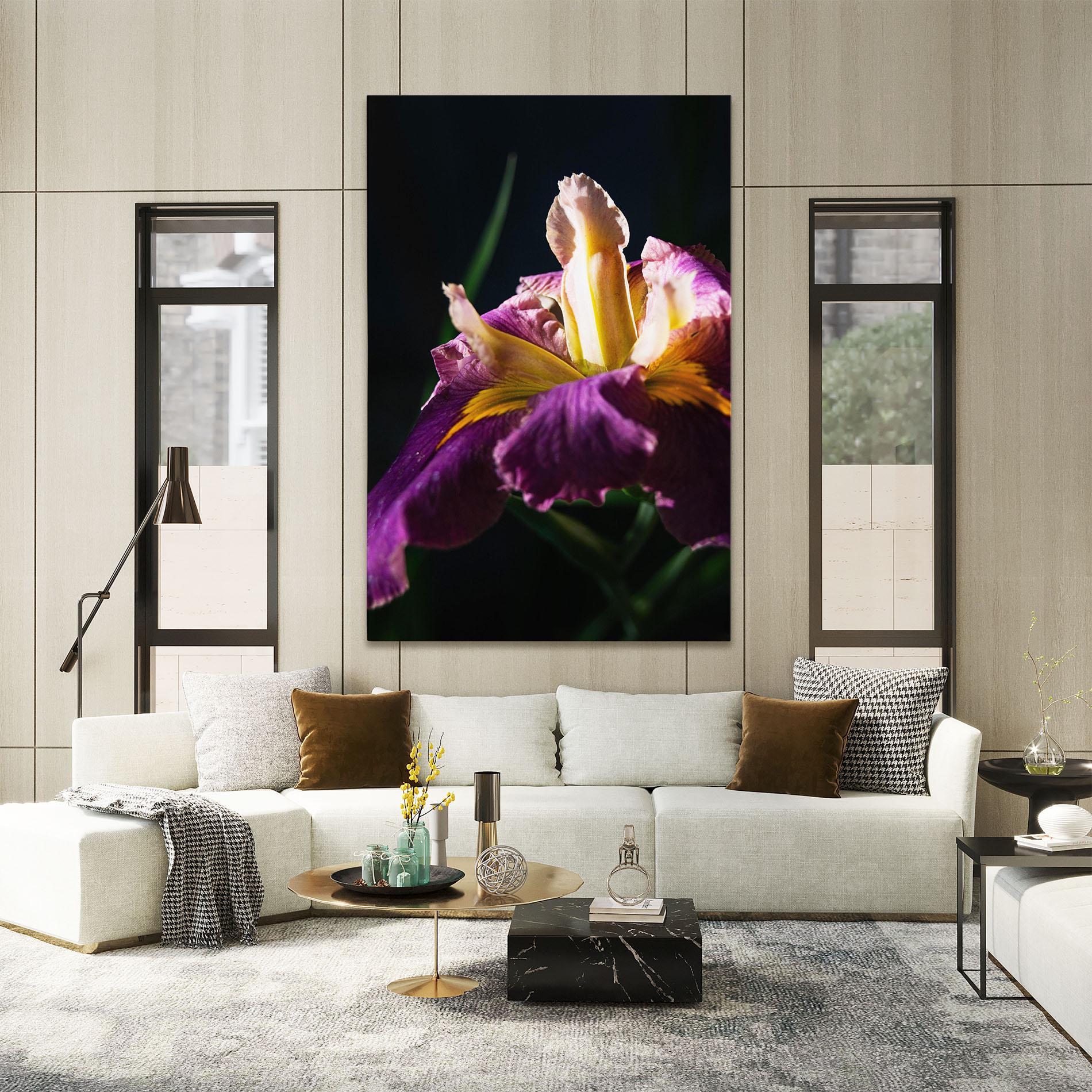 Tablou Canvas Pastel Yellow Iris mockup 2