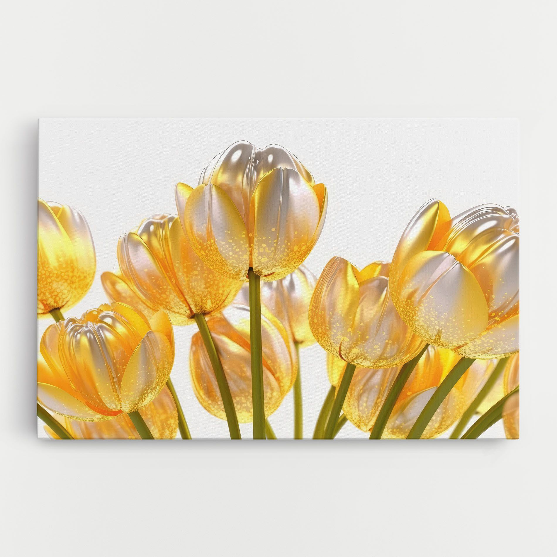 Gold White Tulips mockup 0
