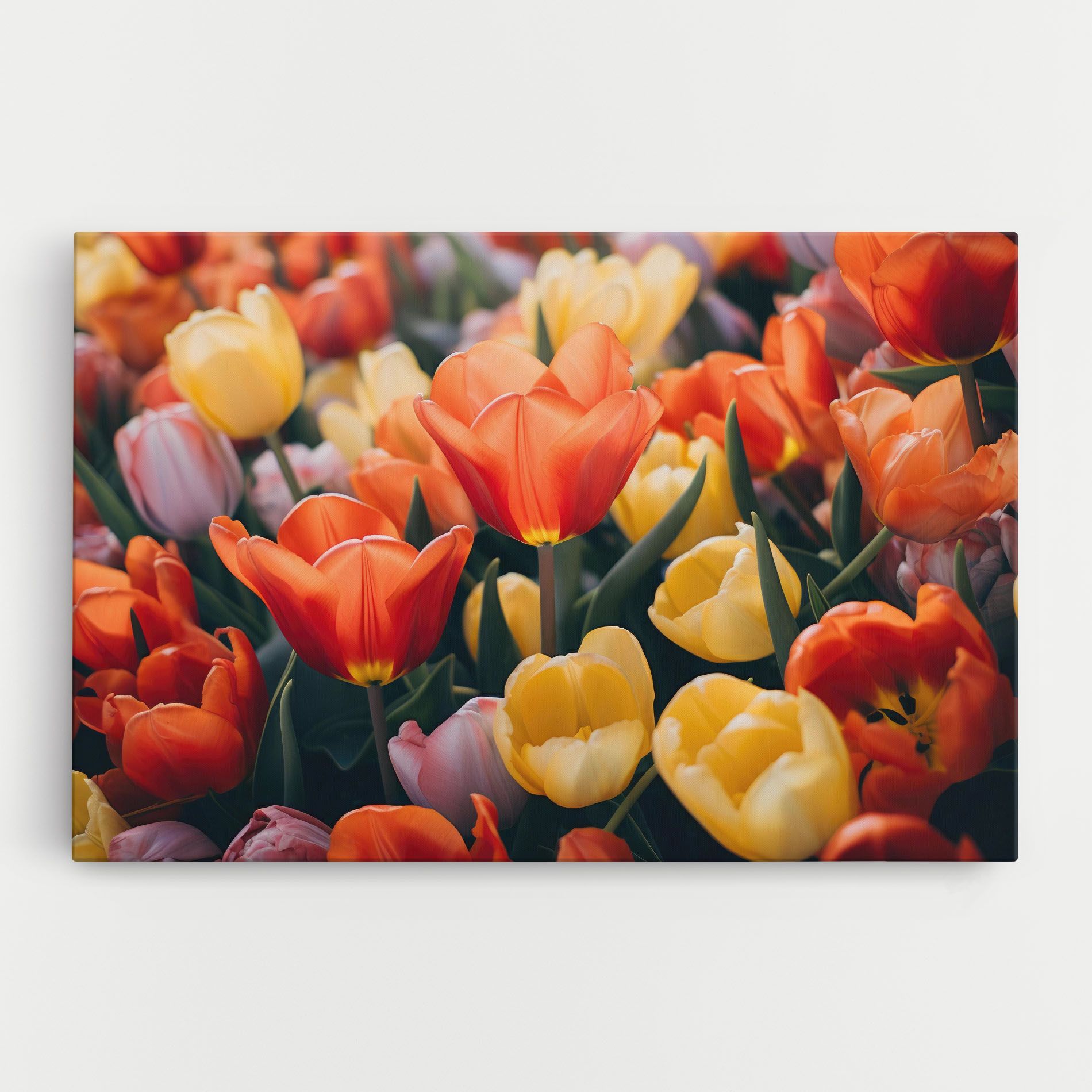 Orange Yellow Tulips mockup 0