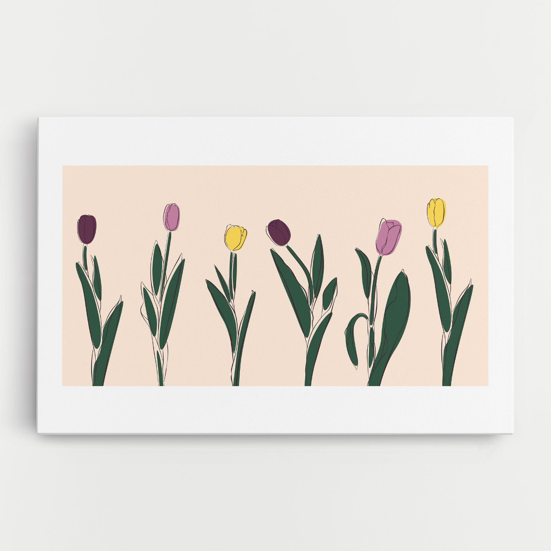 Tablou Canvas Tulips Set mockup 0