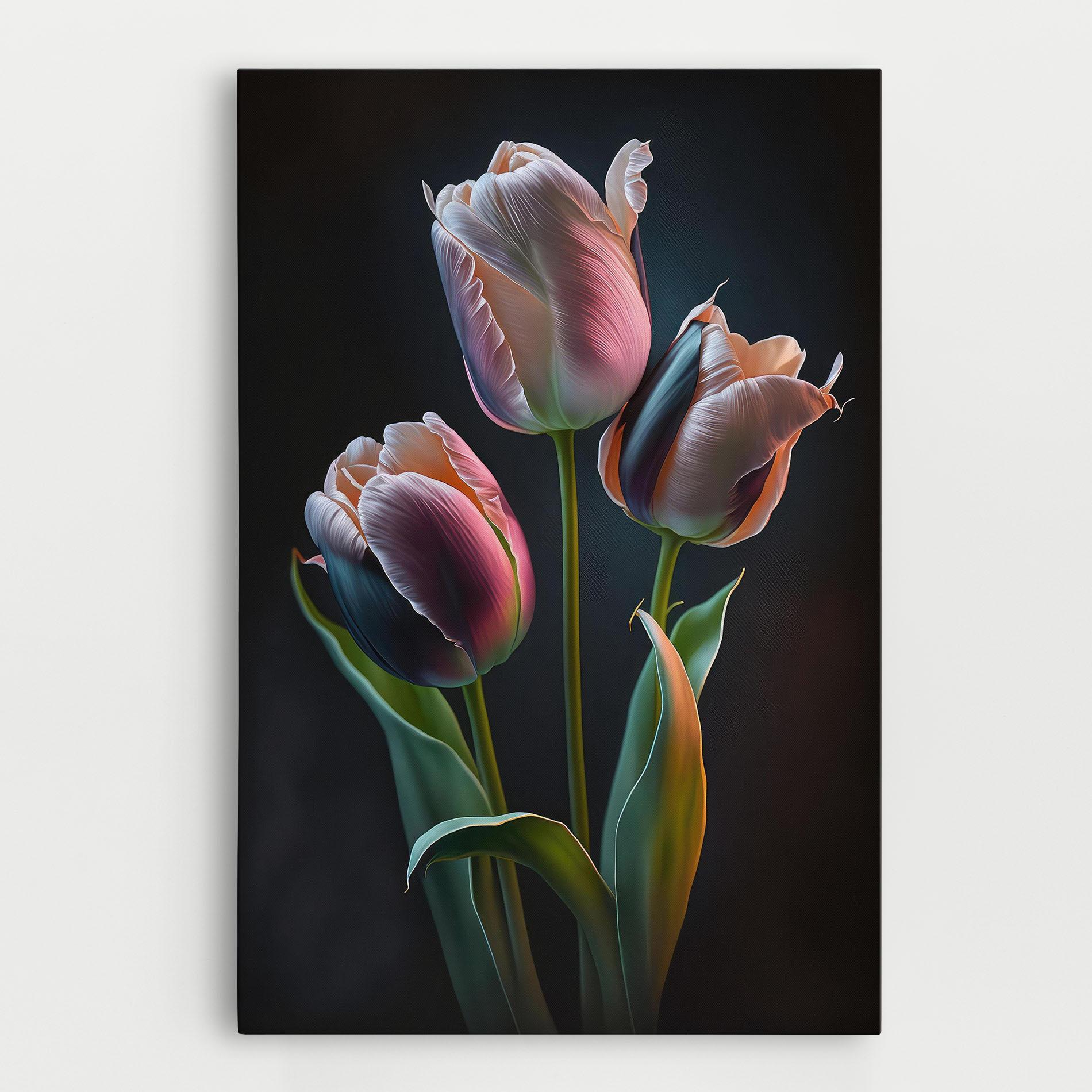 Tablou Canvas Light Purple Tulips mockup 0
