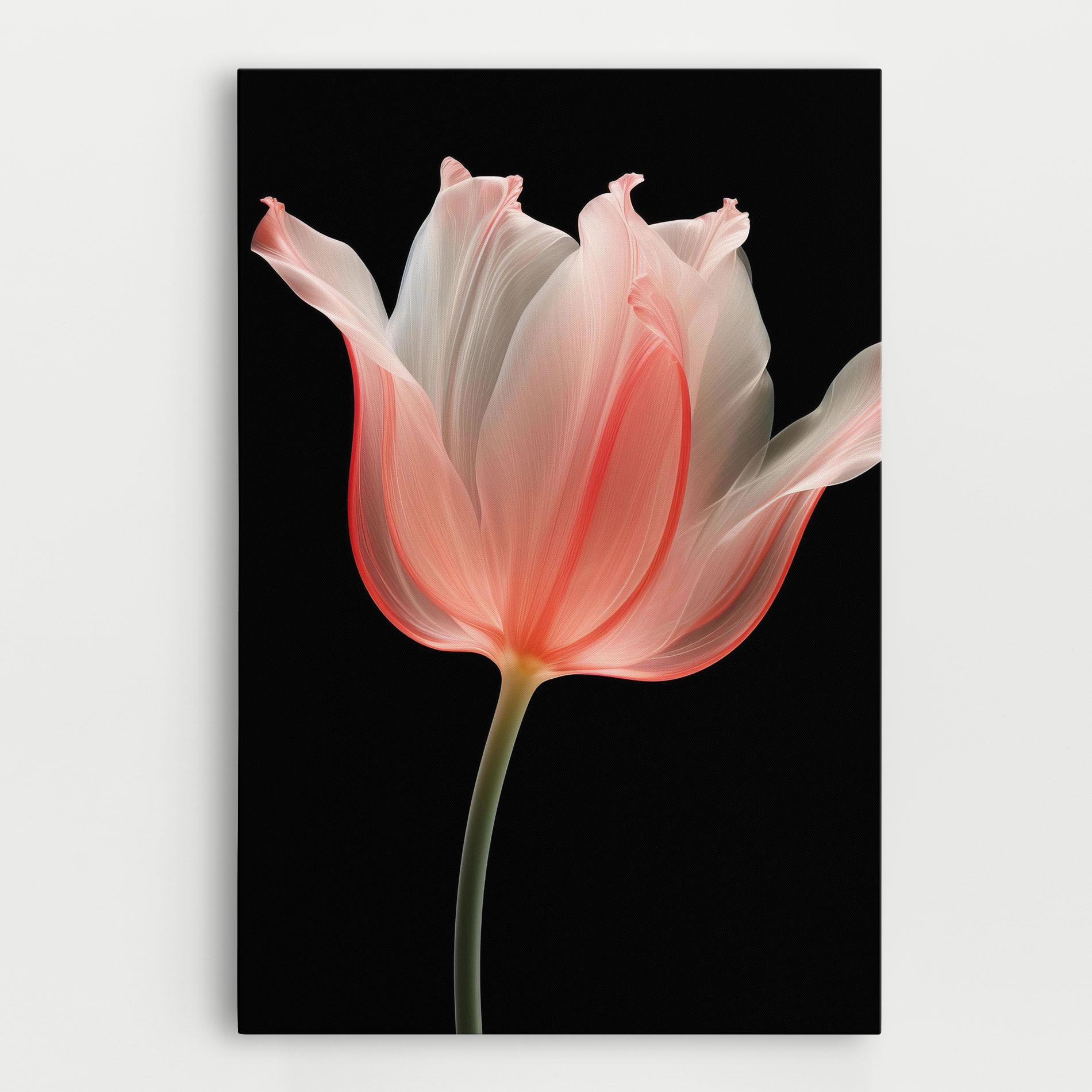Tablou Canvas Pastel Pink Tulip mockup 0