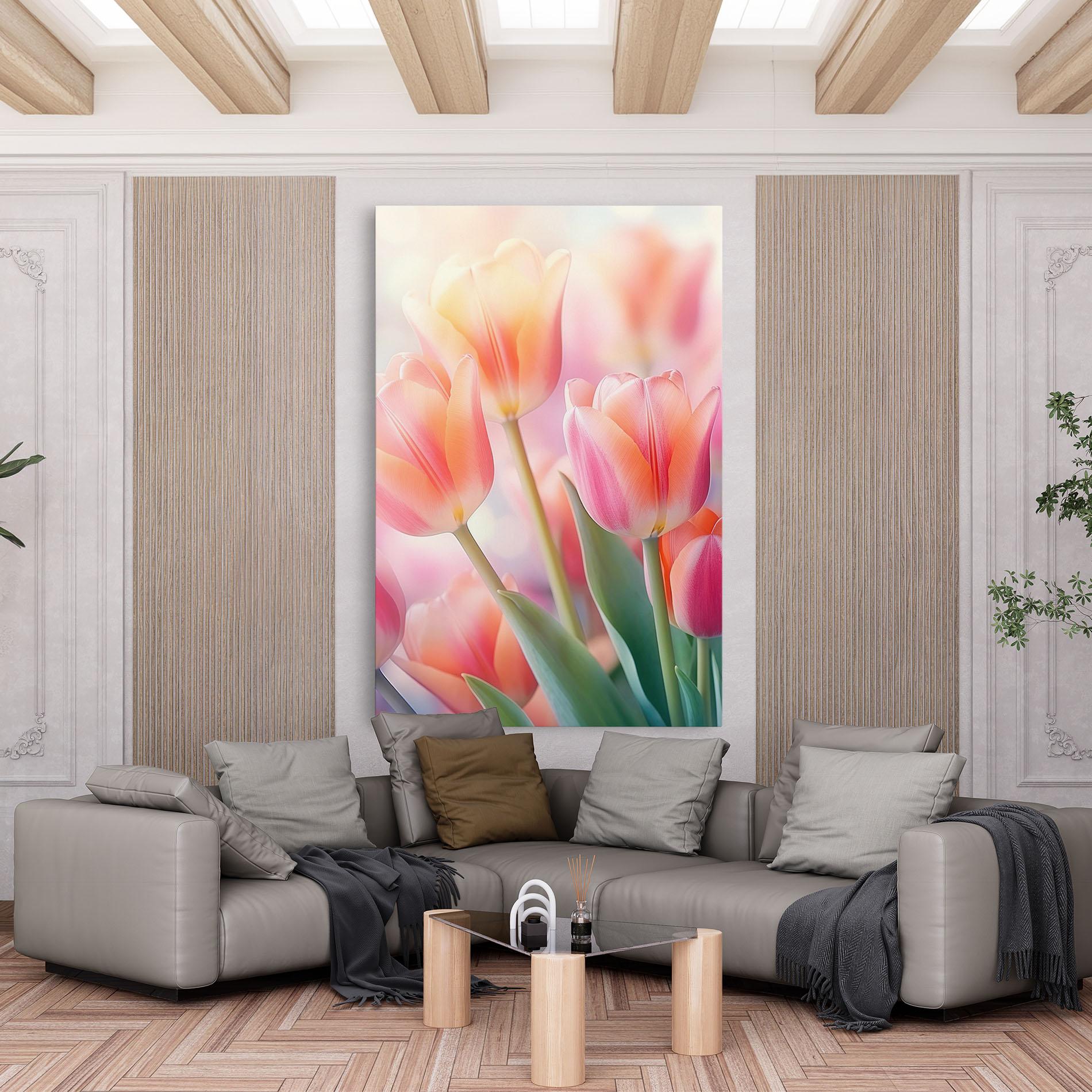 Tablou Canvas Dreamy Tulips mockup 6