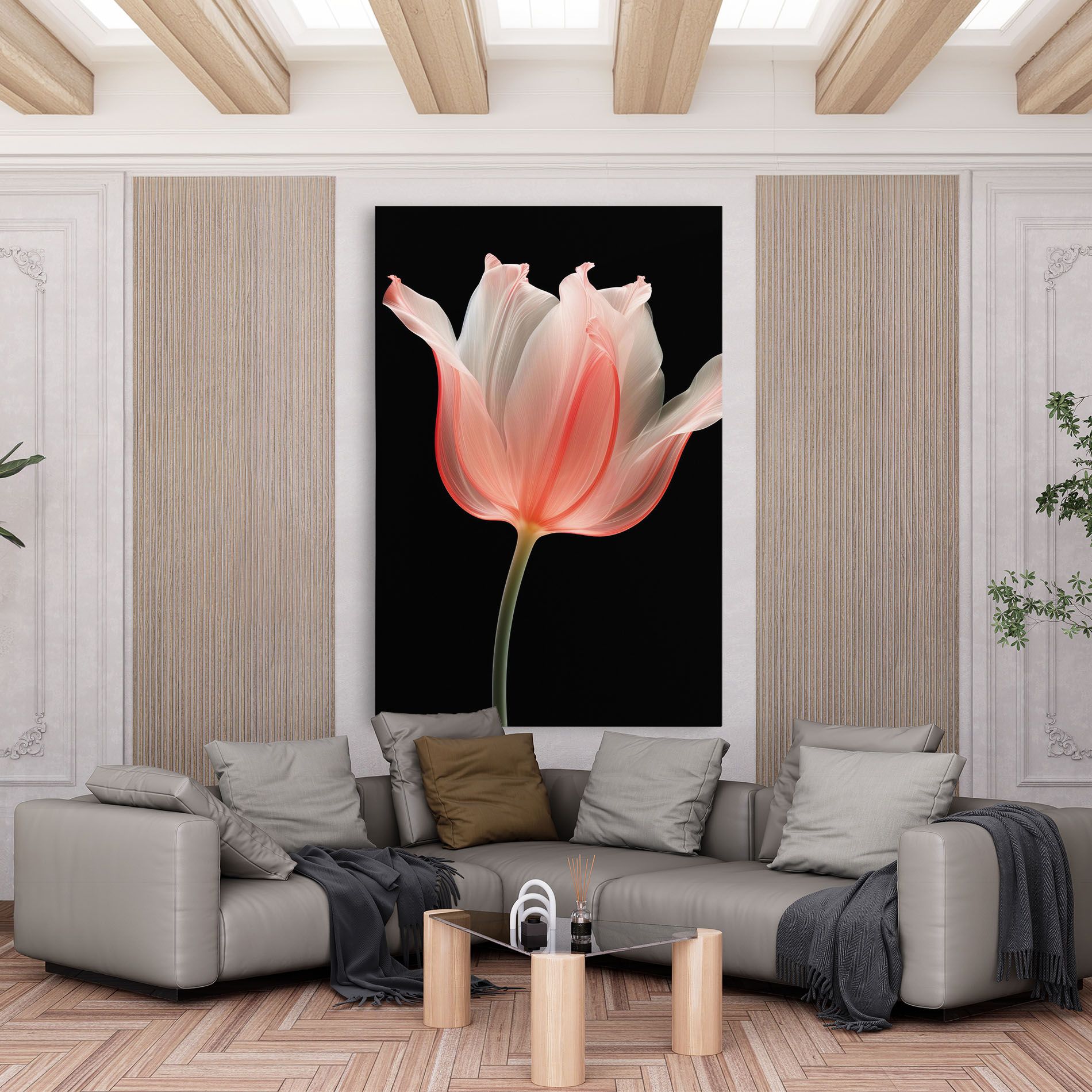 Pastel Pink Tulip mockup 6