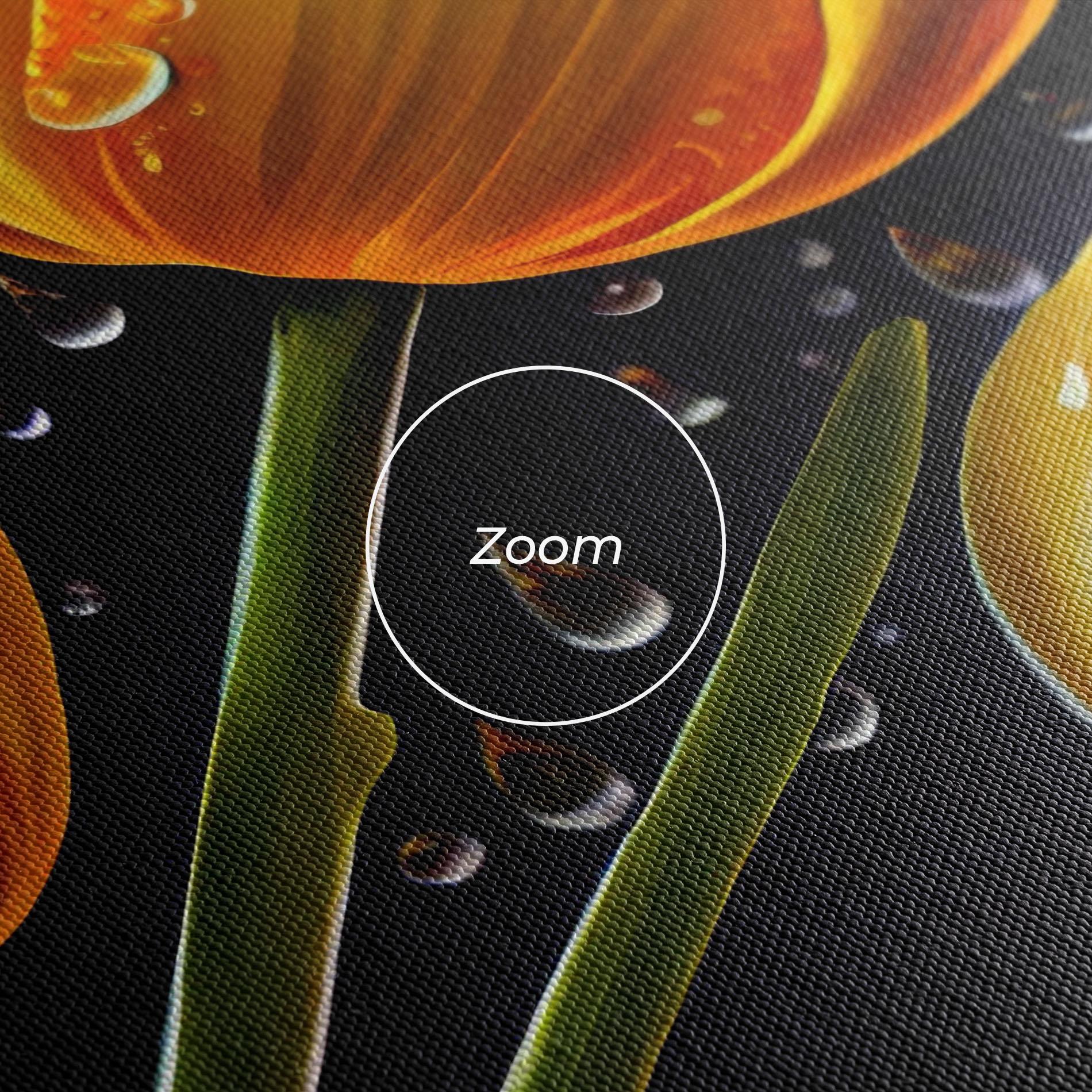 Tablou Canvas 3 Yellow Tulips mockup 3