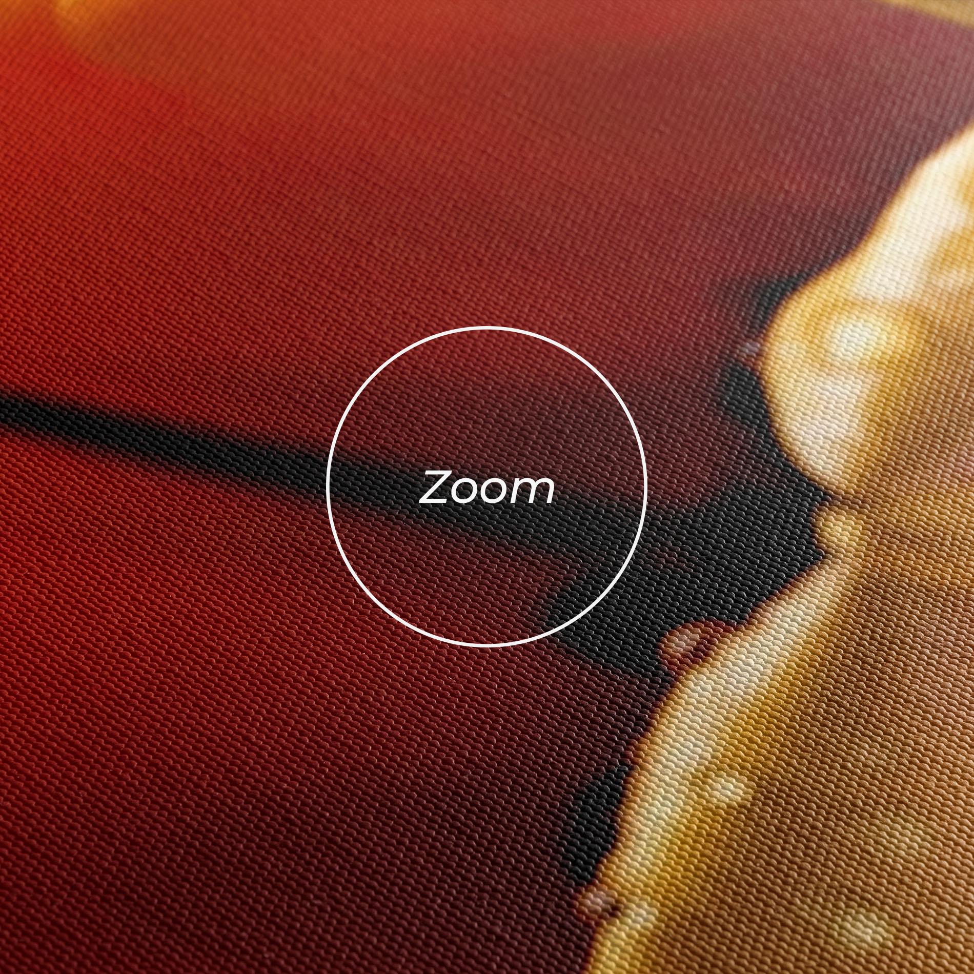 Tablou Canvas Orange Tulip Water Drops mockup 3