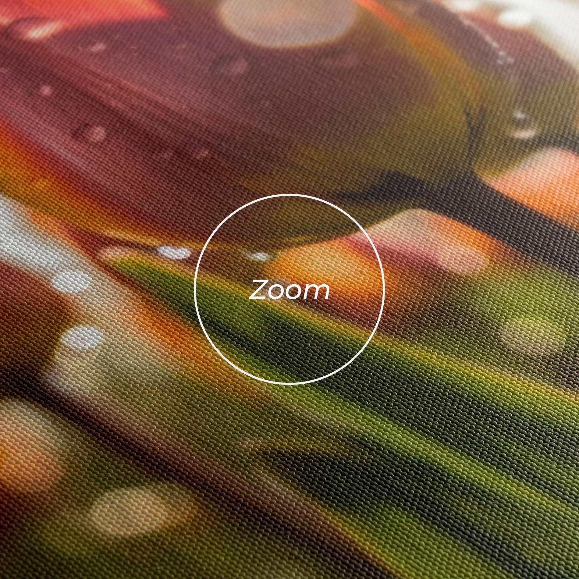 Tablou Canvas Orange Tulips After Rain mockup 3