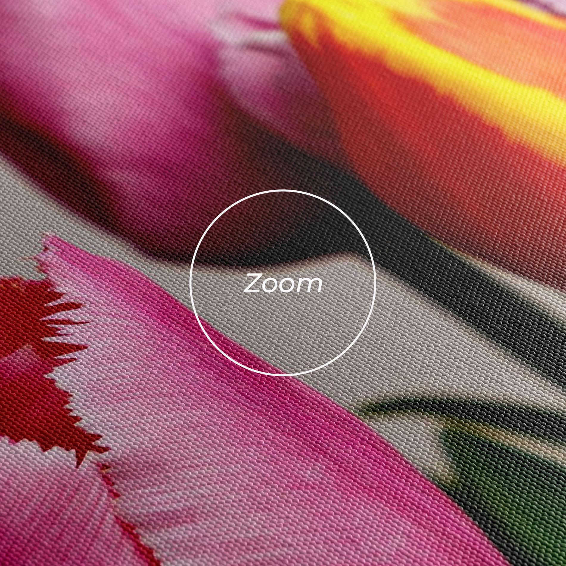 Tablou Canvas Pink Orange Tulips mockup 3