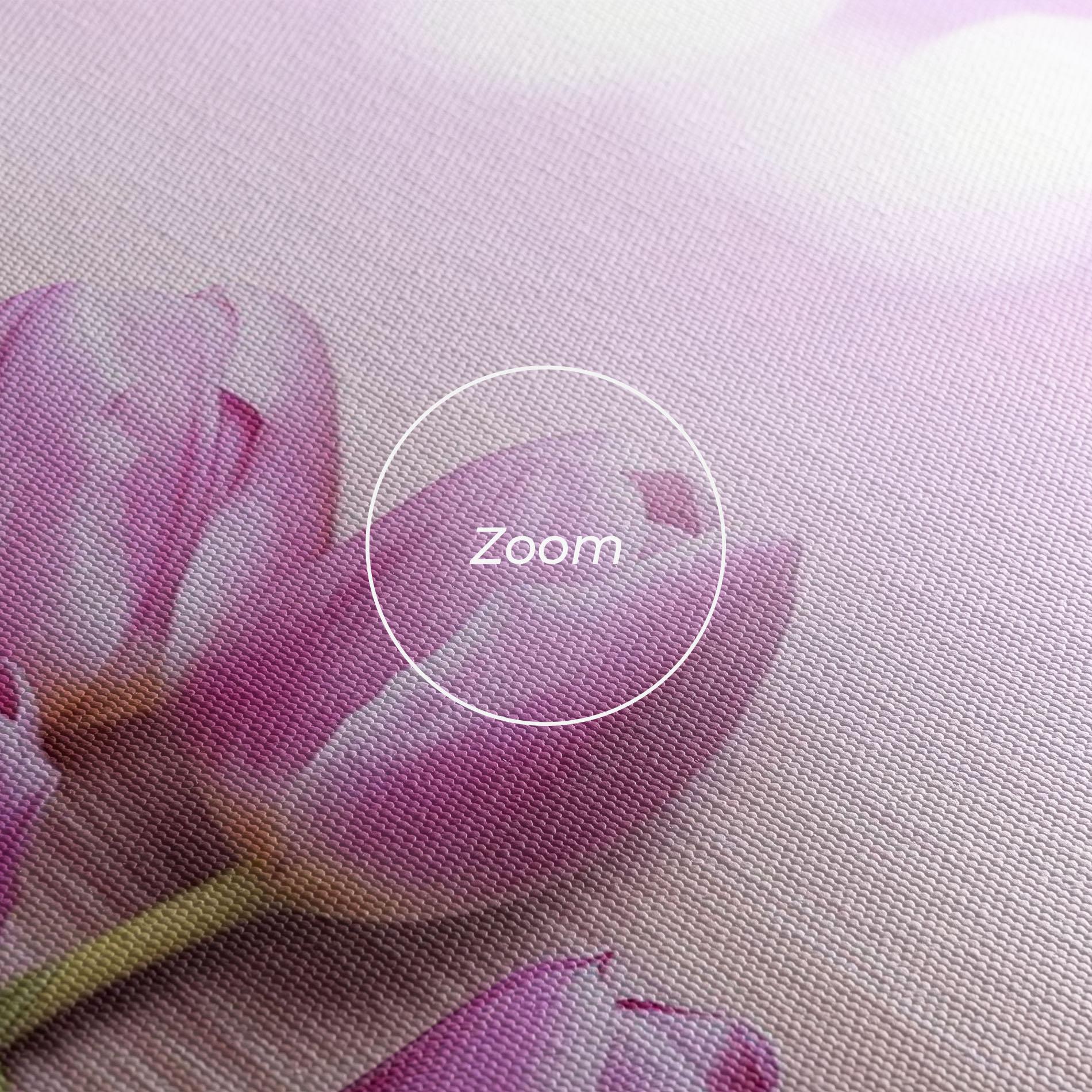 Tablou Canvas Pink Tulip Flowers mockup 3