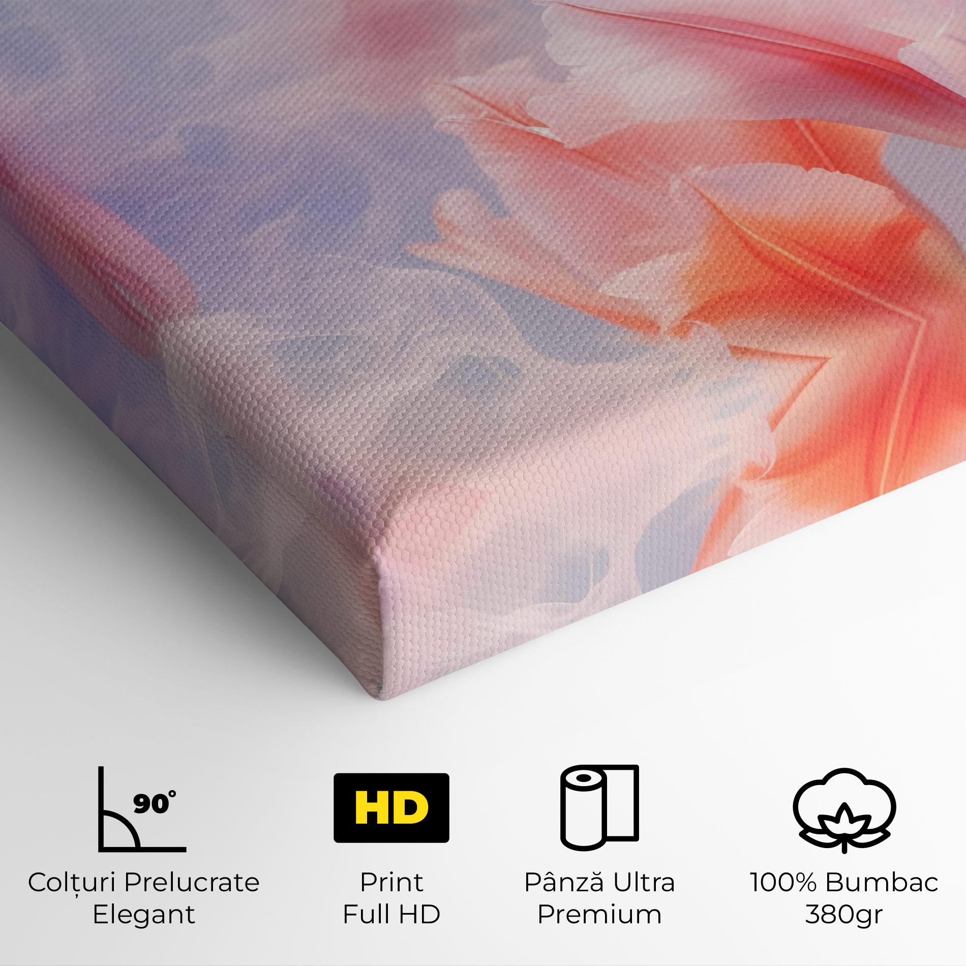 Tablou Canvas Dreamy Pink Tulips mockup 4