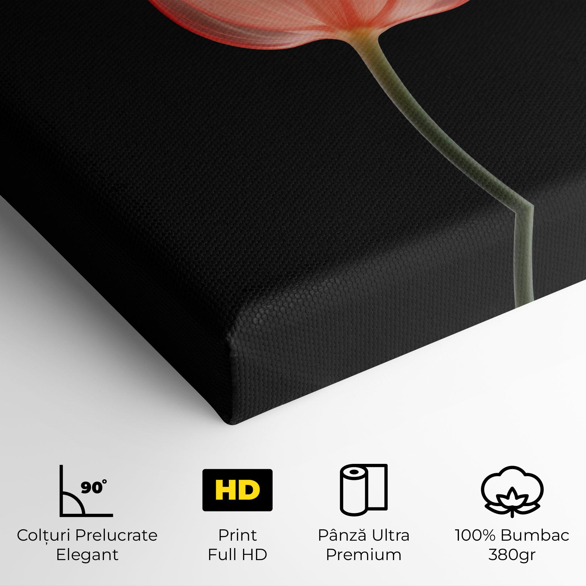 Tablou Canvas Pastel Pink Tulip mockup 4