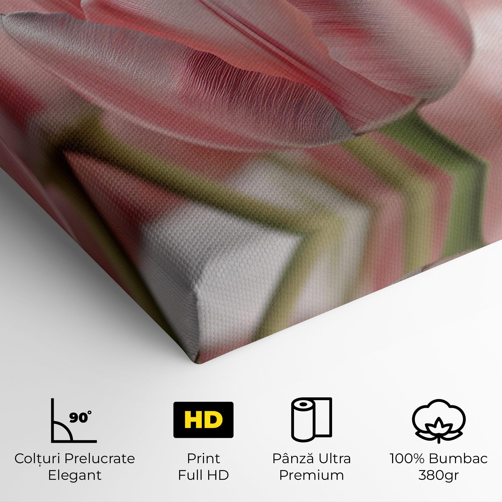 Tablou Canvas Pink Pretty Tulips mockup 4