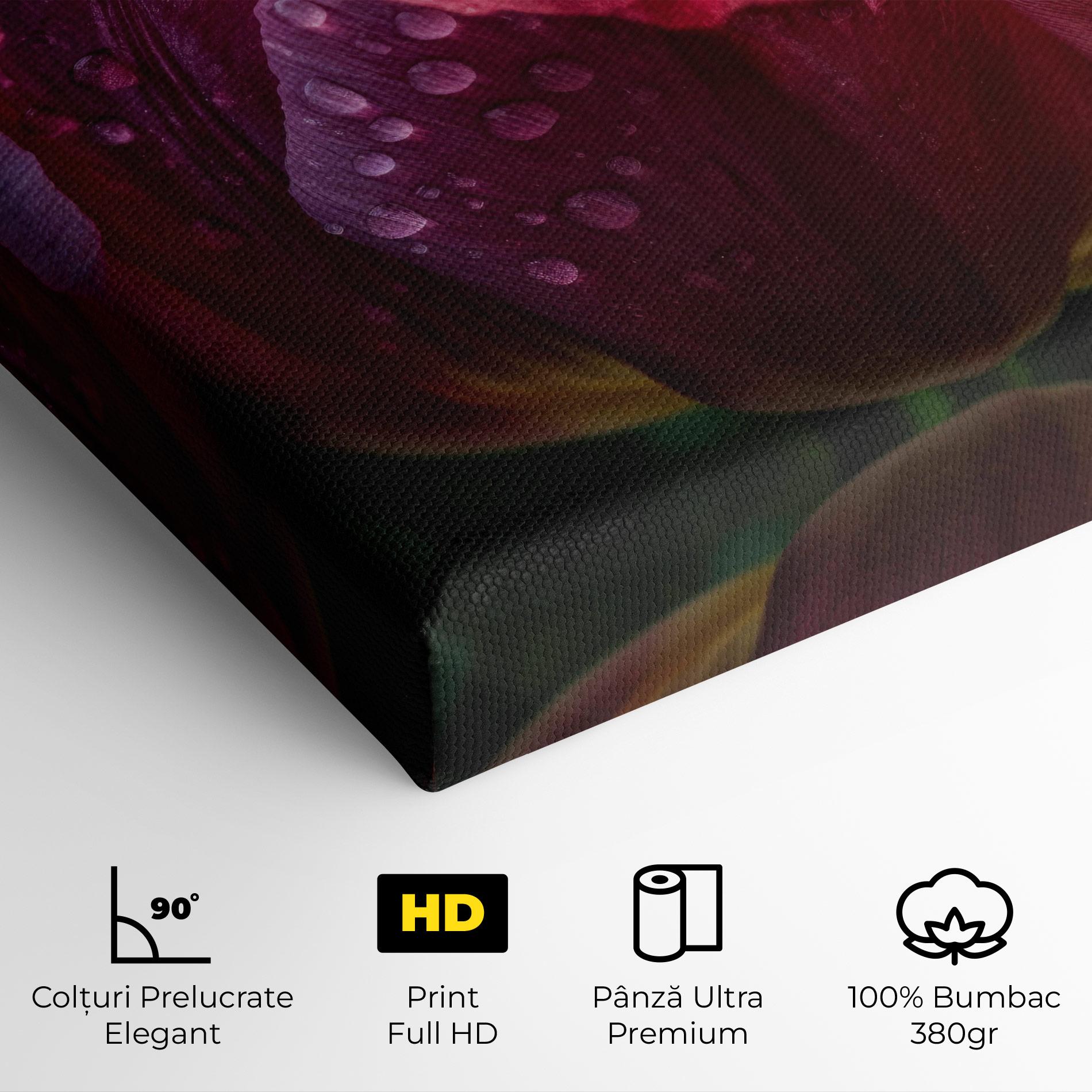 Tablou Canvas Pink Tulip After Rain mockup 4