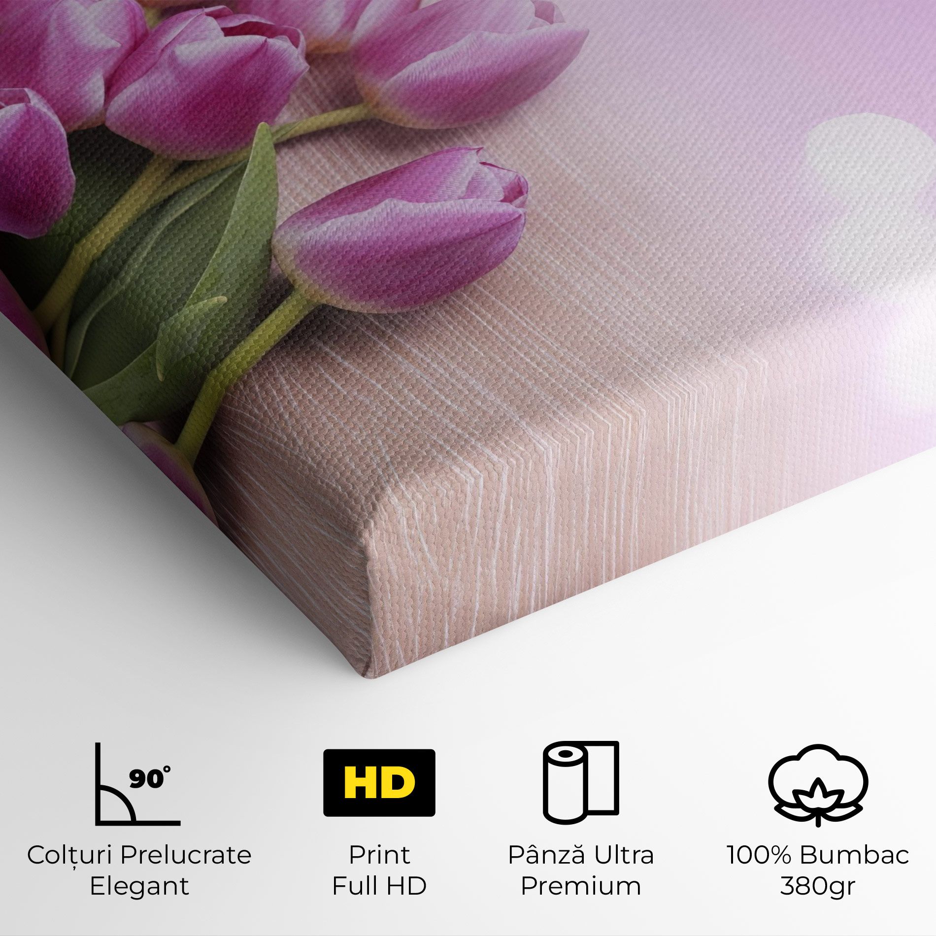 Pink Tulip Flowers mockup 4