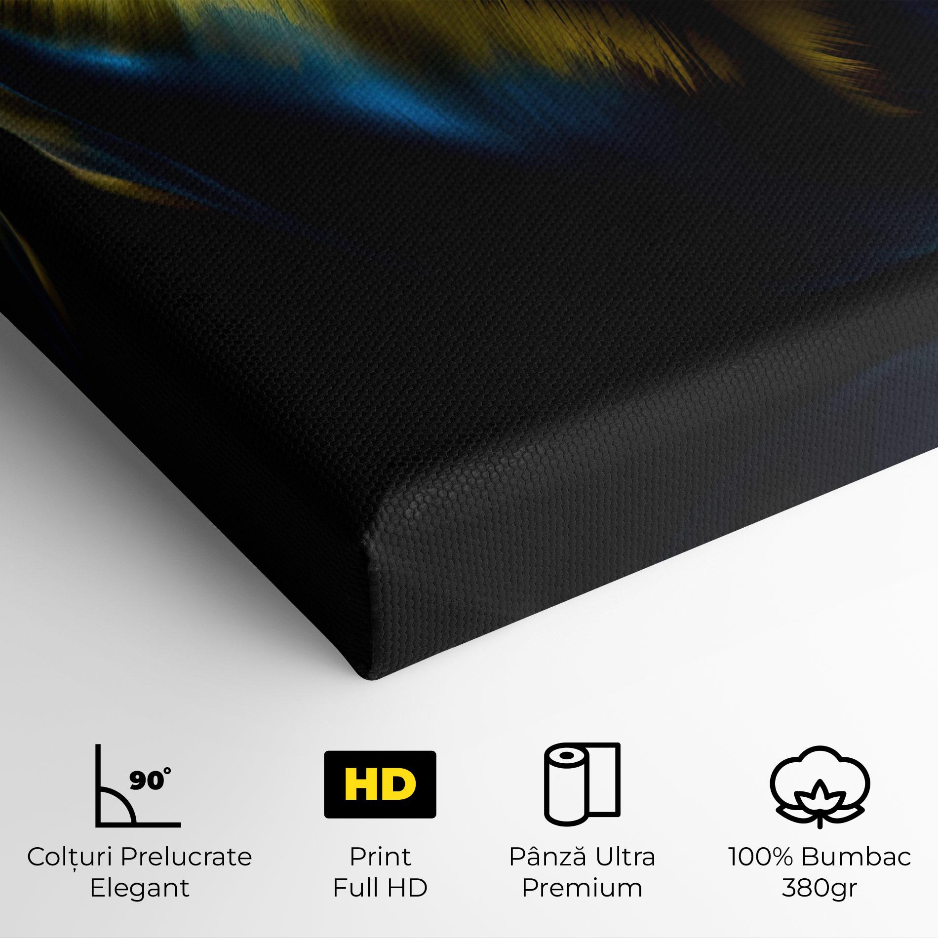 Tablou Canvas Yellow Blue Tulip mockup 4
