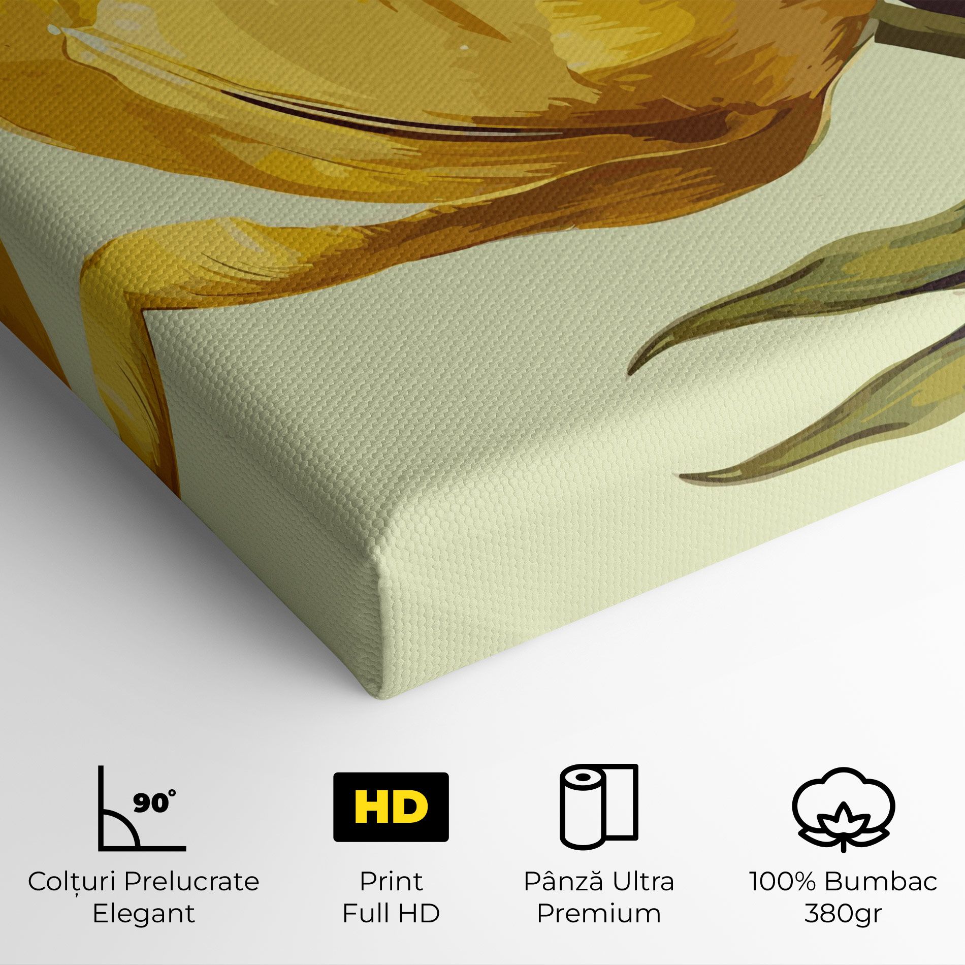 Yellow Shiny Tulip mockup 4