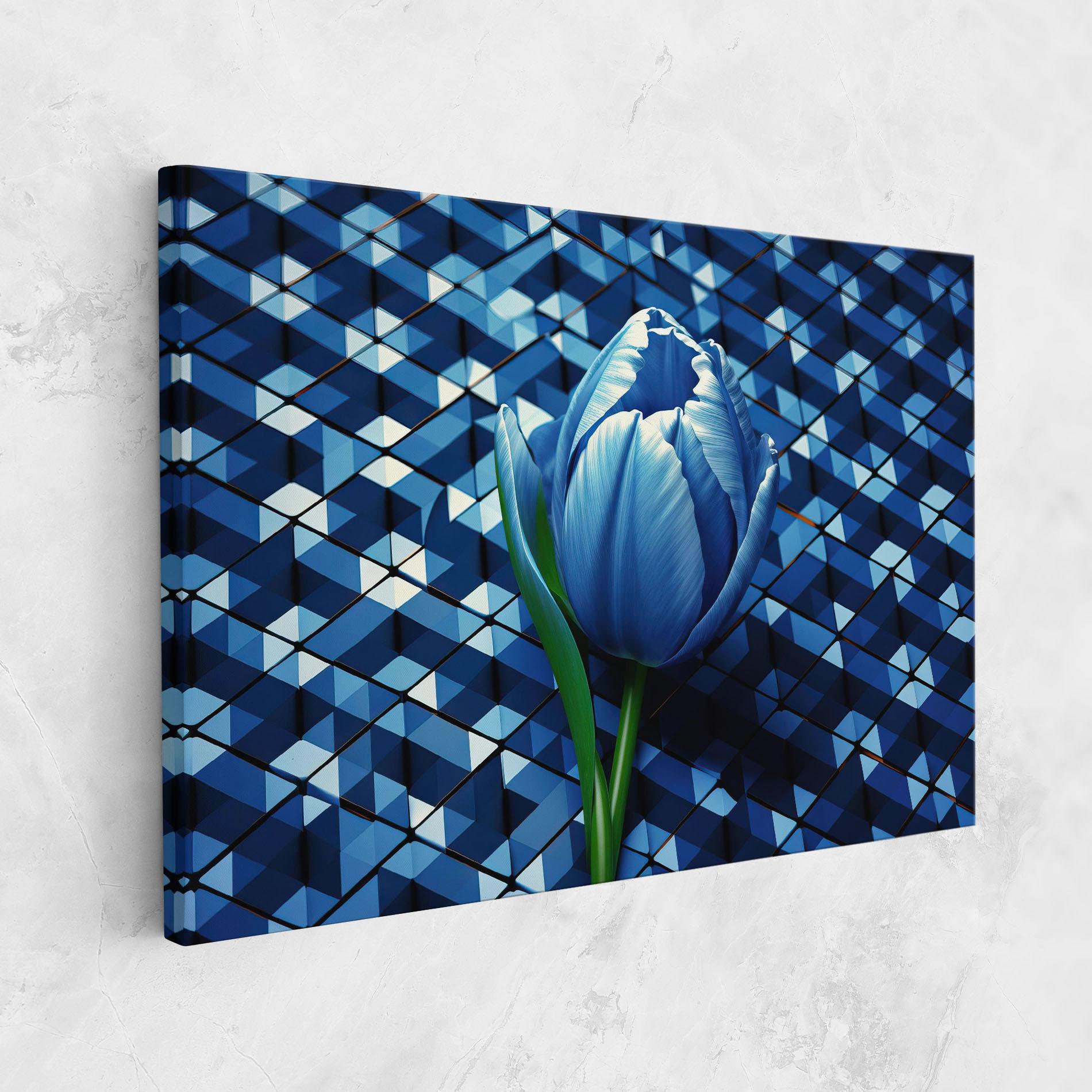 Tablou Canvas Blue Tulip mockup 1