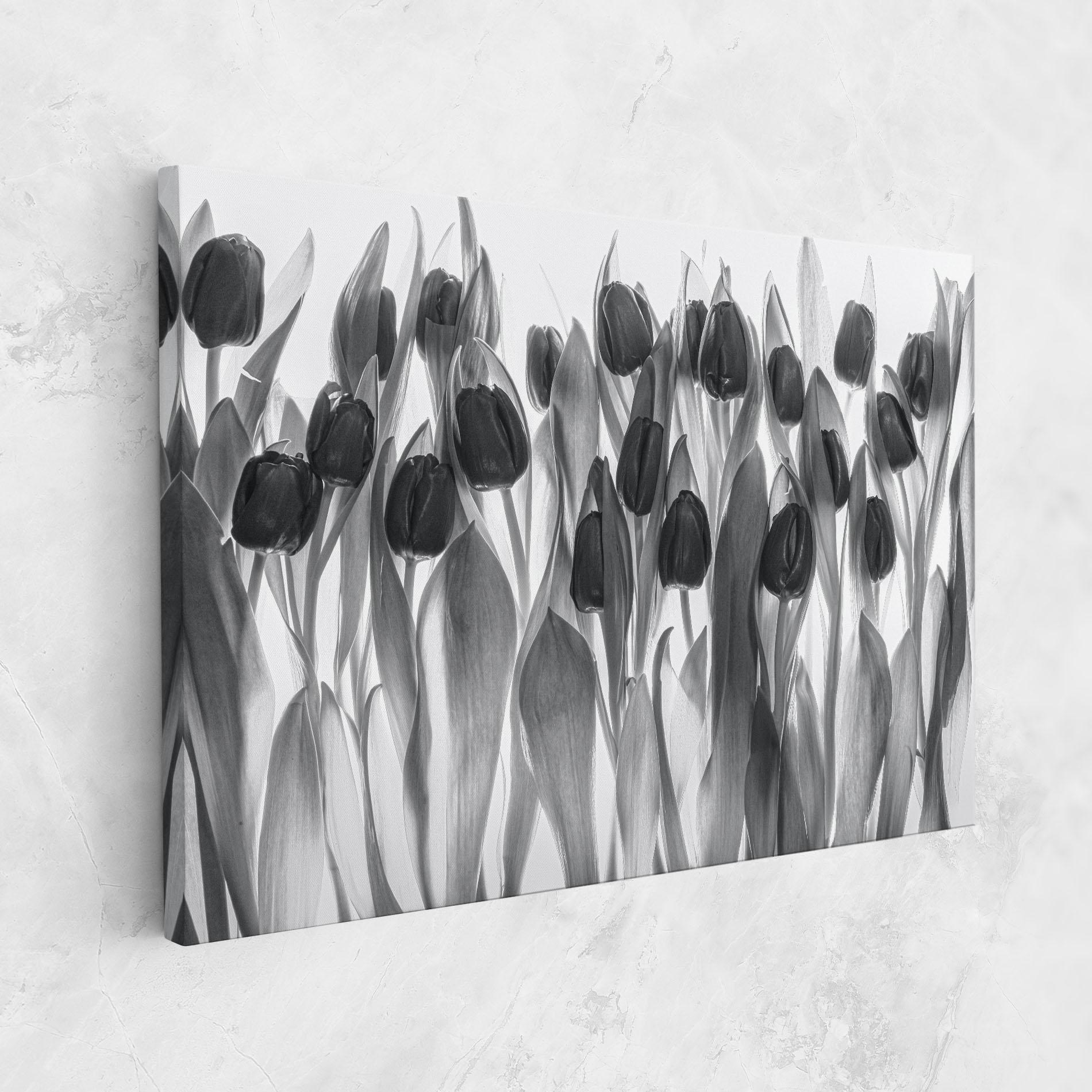 Tablou Canvas Grey Tulips mockup 1