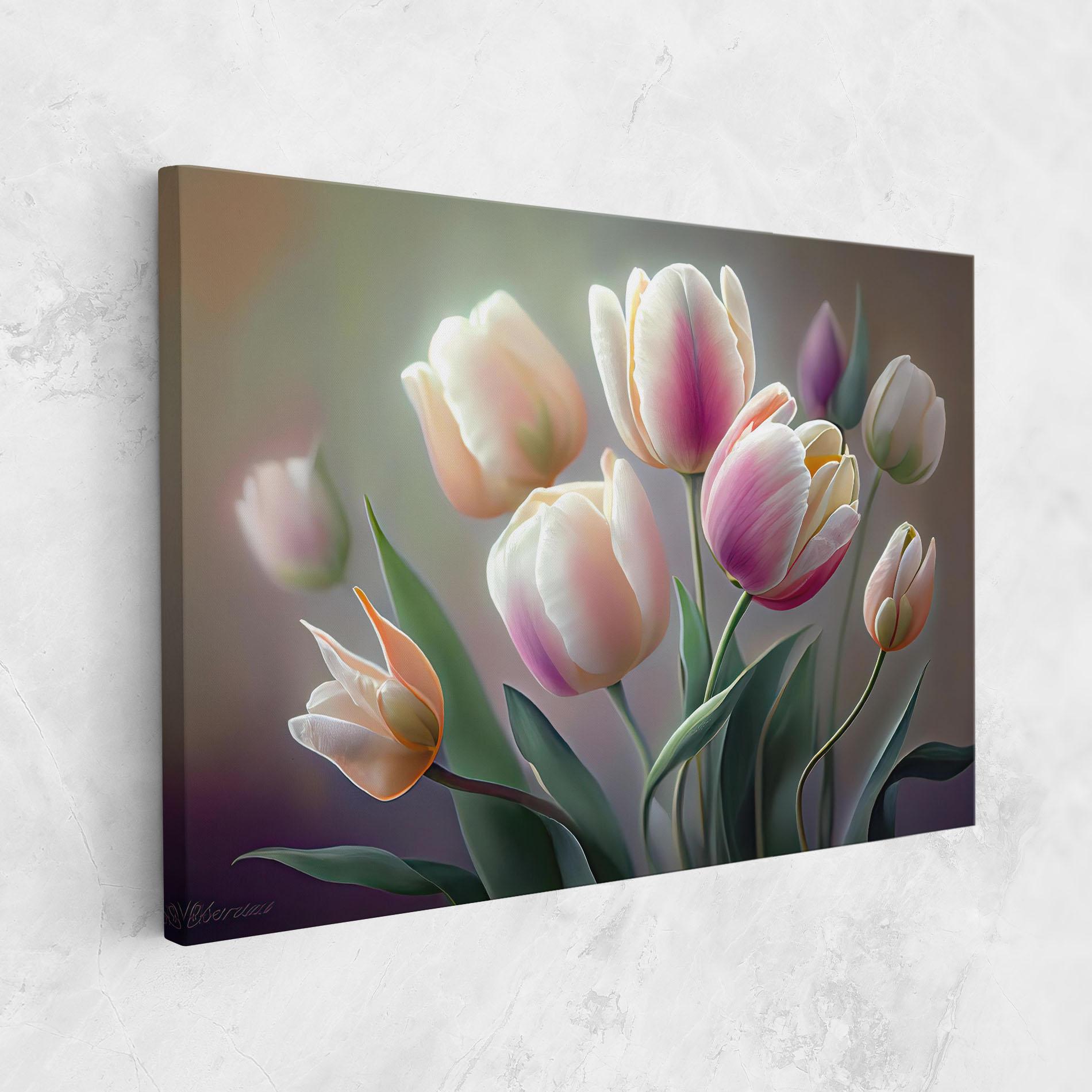 Tablou Canvas Pretty Tulips mockup 1