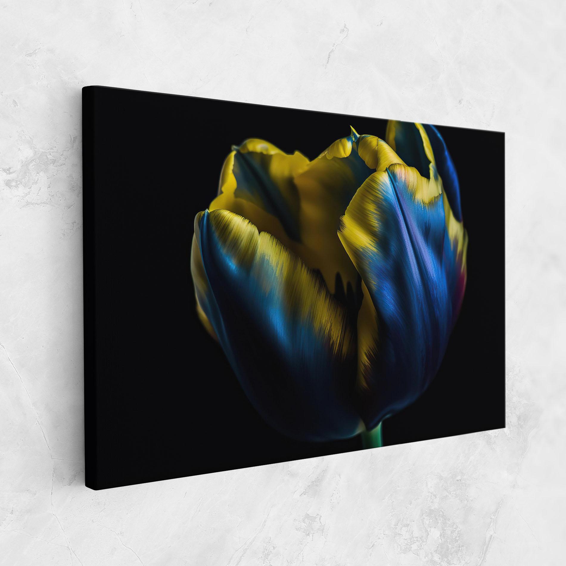 Tablou Canvas Yellow Blue Tulip mockup 1