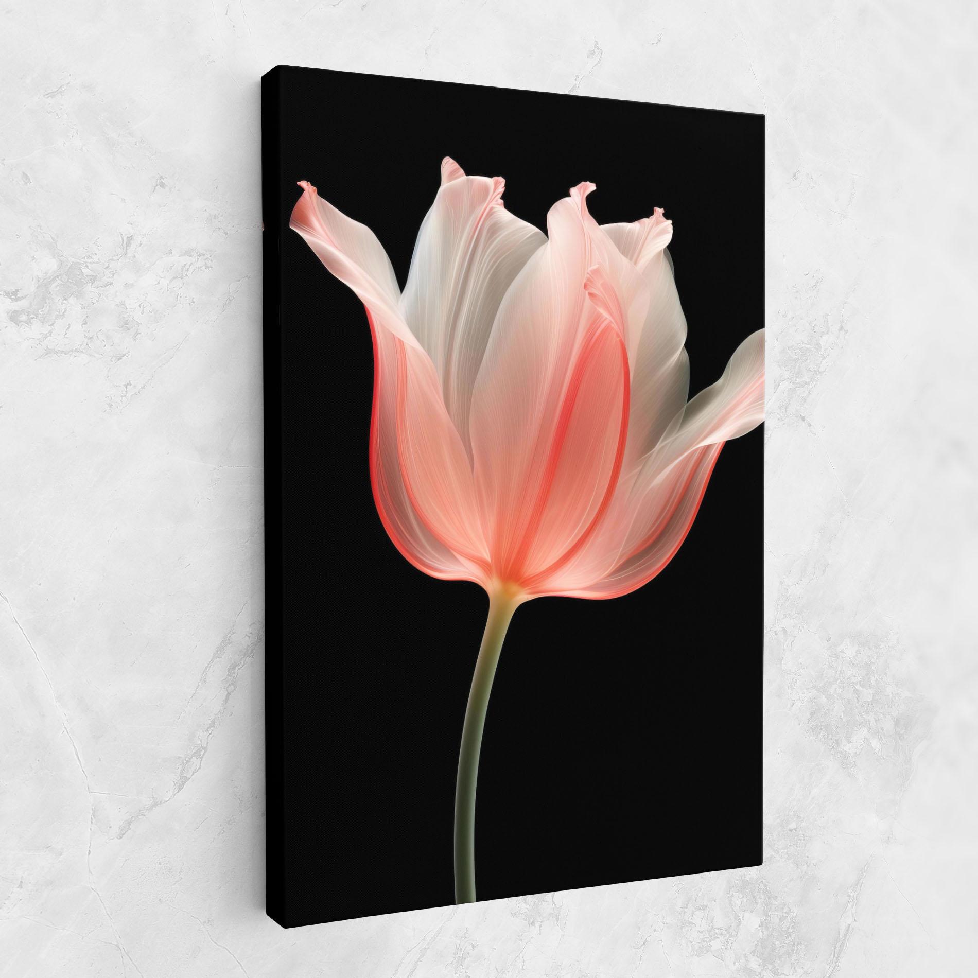 Tablou Canvas Pastel Pink Tulip mockup 1