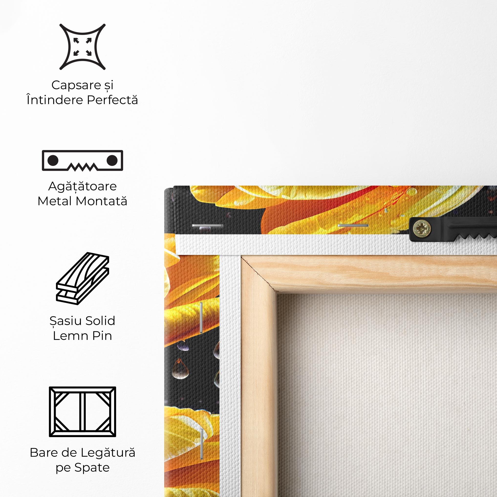 Tablou Canvas 3 Yellow Tulips mockup 5