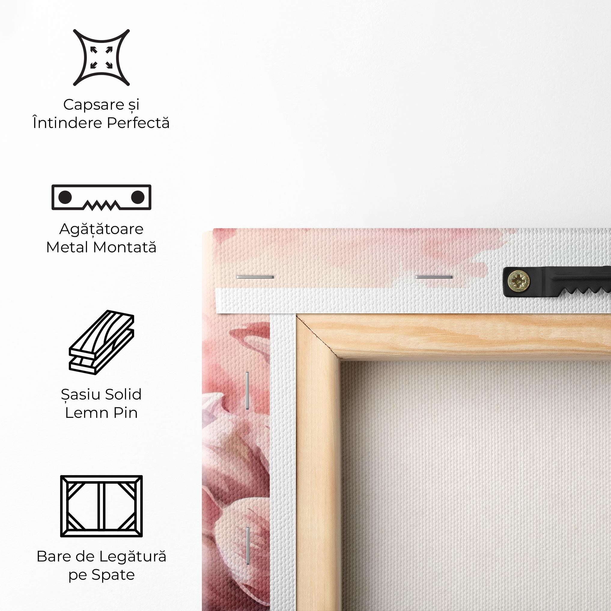 Tablou Canvas Pastel Tulips mockup 5