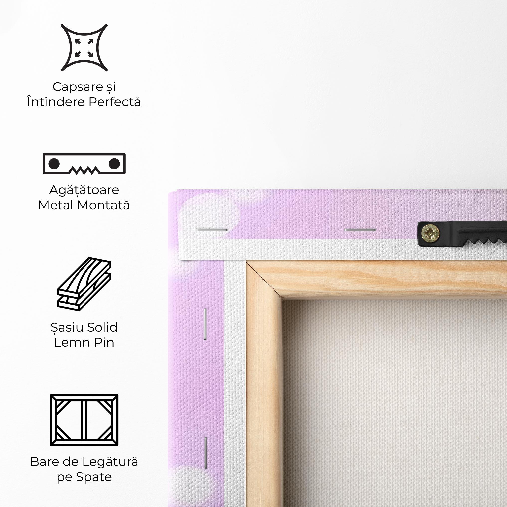 Tablou Canvas Pink Tulip Flowers mockup 5