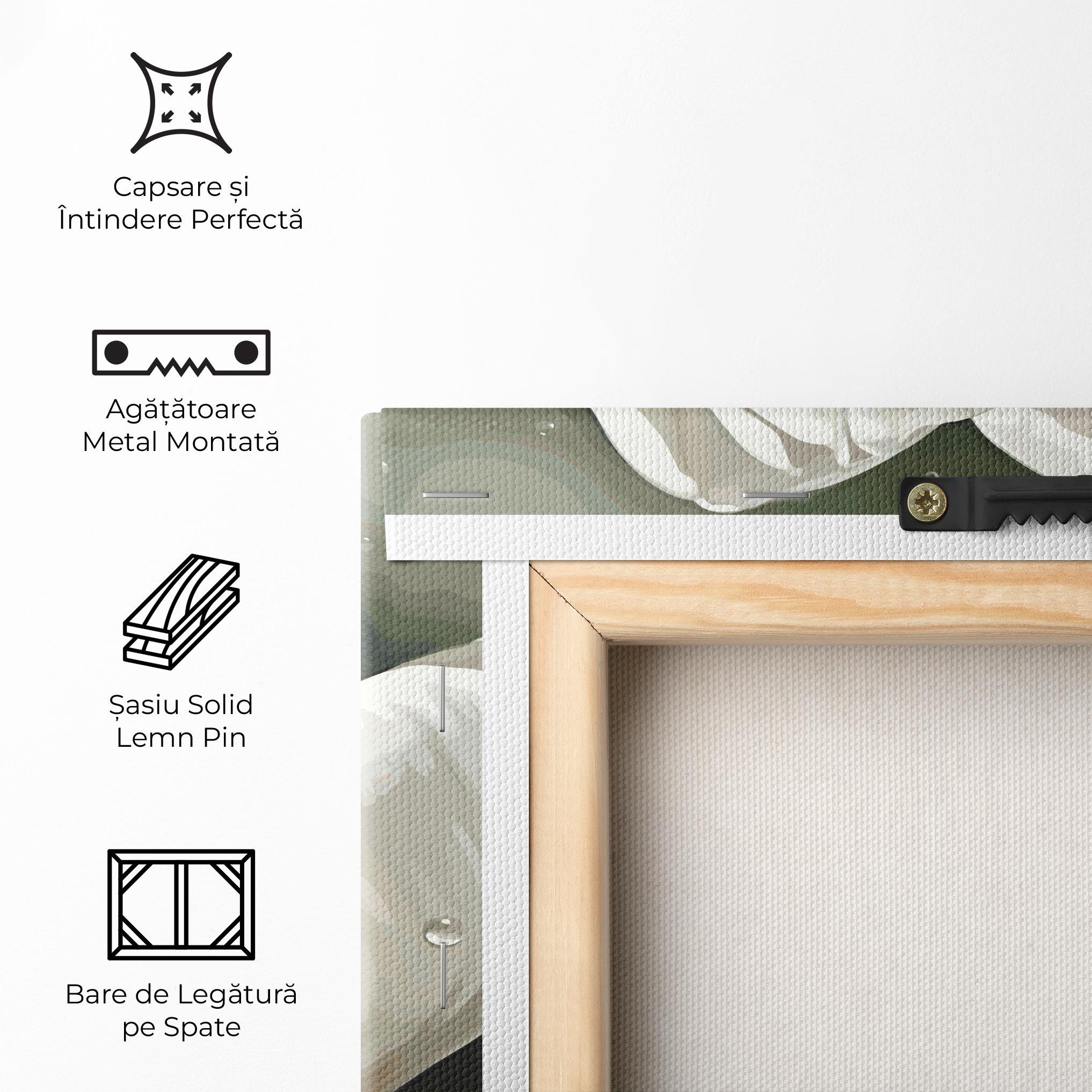 Tablou Canvas Pretty White Tulip mockup 5