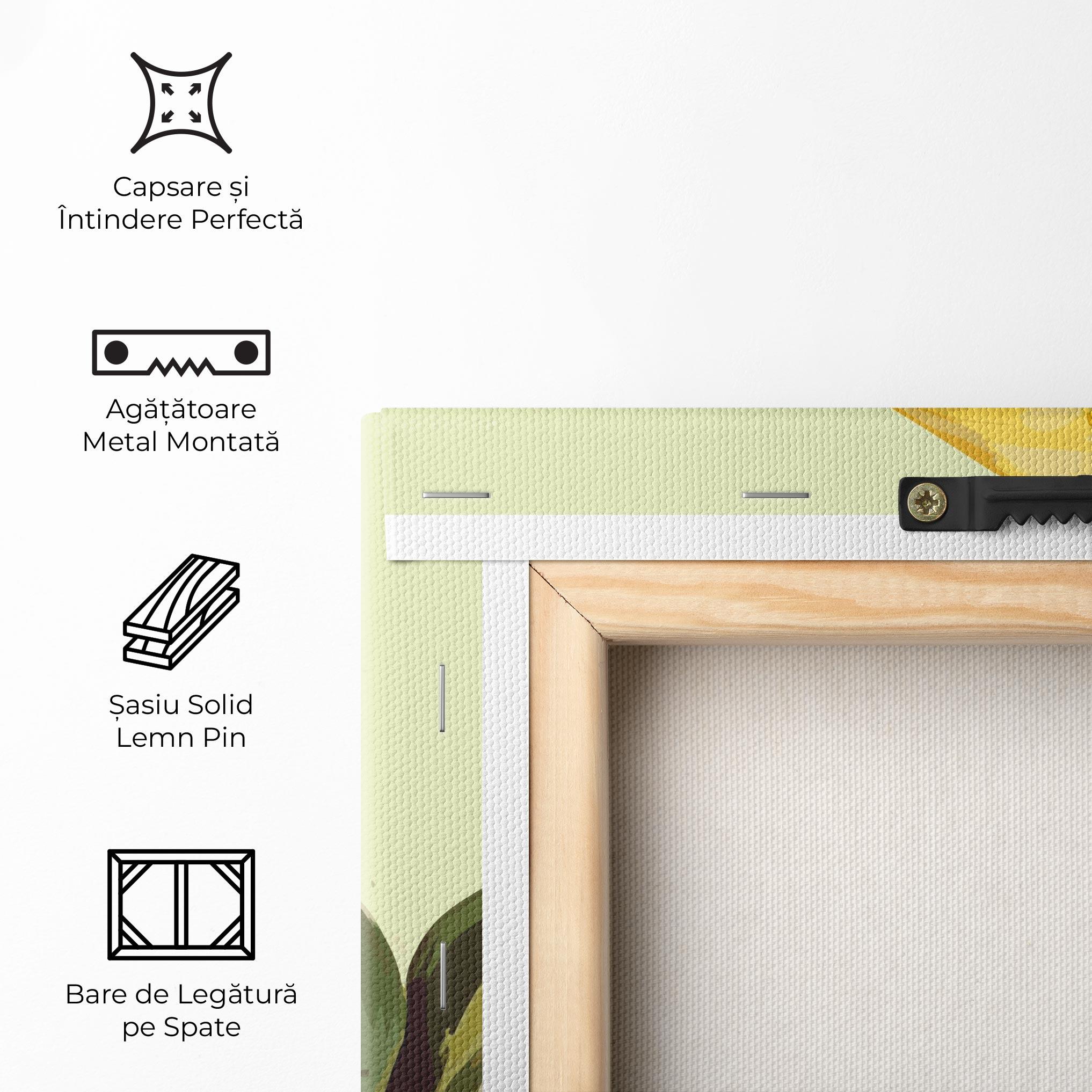 Tablou Canvas Yellow Shiny Tulip mockup 5