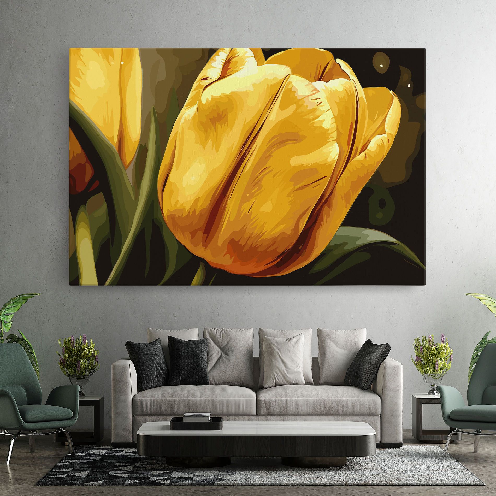 Big Yellow Tulip mockup 7