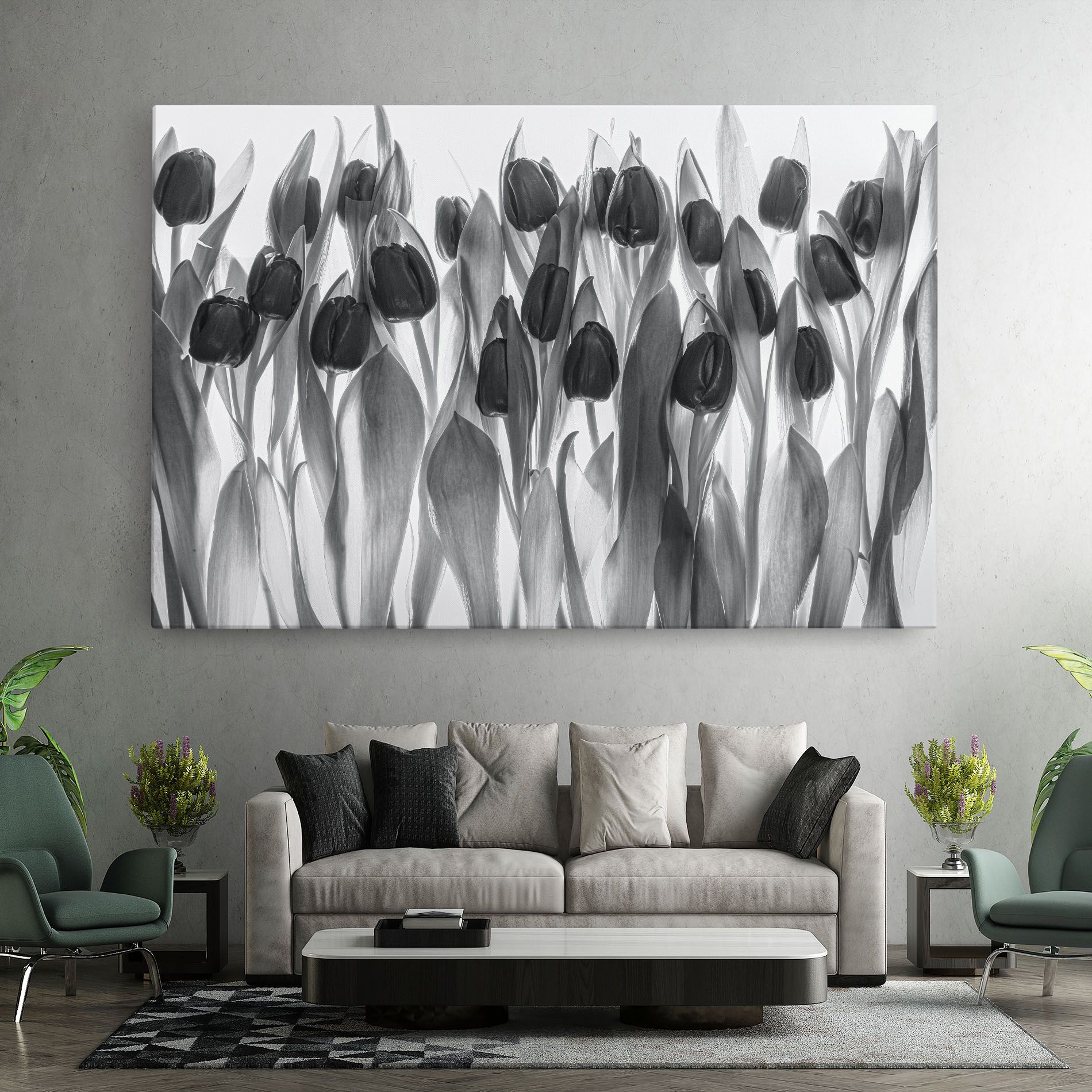 Grey Tulips mockup 7