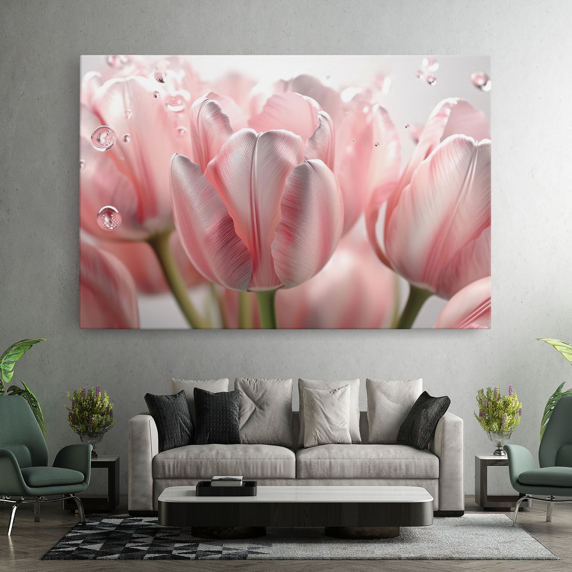 Pink Pretty Tulips mockup 7